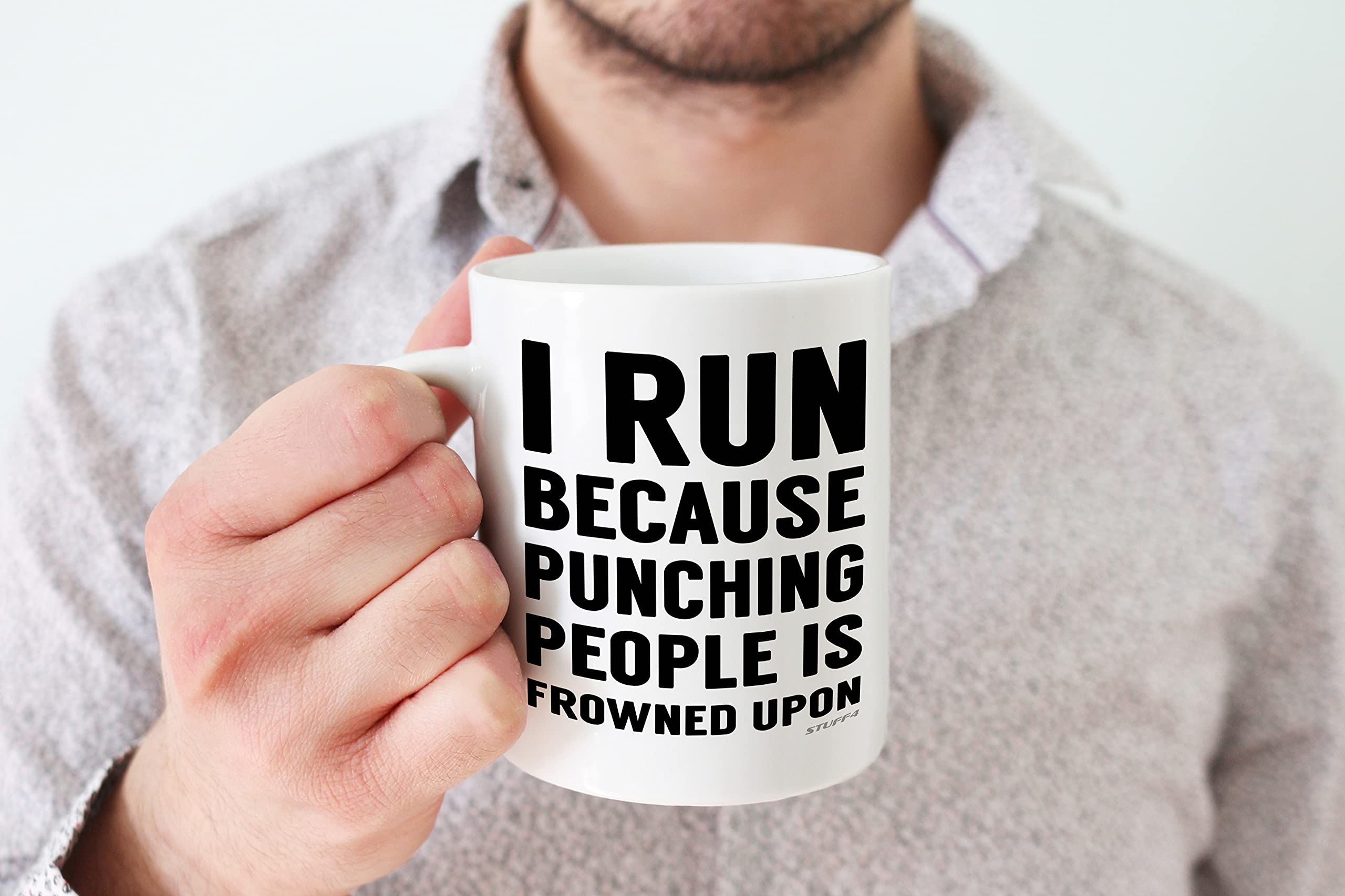 Funny Triathlon Runner Mug - 11oz Ceramic Coffee Cup for Runners | Half Marathon Gift for Women & Men | Dishwasher Safe | Perfect for Birthday, Christmas & Congratulations | Great for Post-Race Celebrations & Office Use