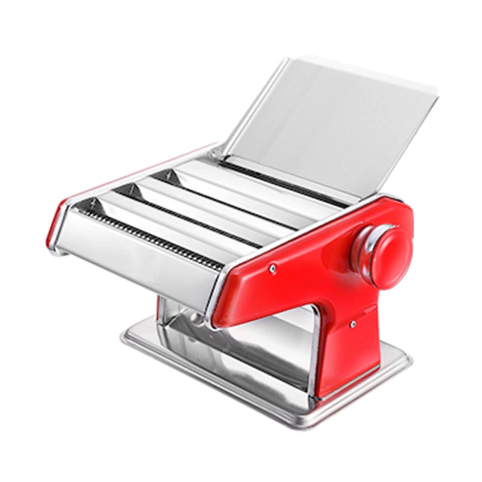 Stainless Steel Pasta Maker Machine - Manual Noodle Press with Adjustable Thickness, Washable Alloy Rollers & 3 Cutter Heads - Perfect for Homemade Spaghetti, Fettuccine, Lasagna - Ideal for Italian Cuisine, Family Cooking & Restaurant Use