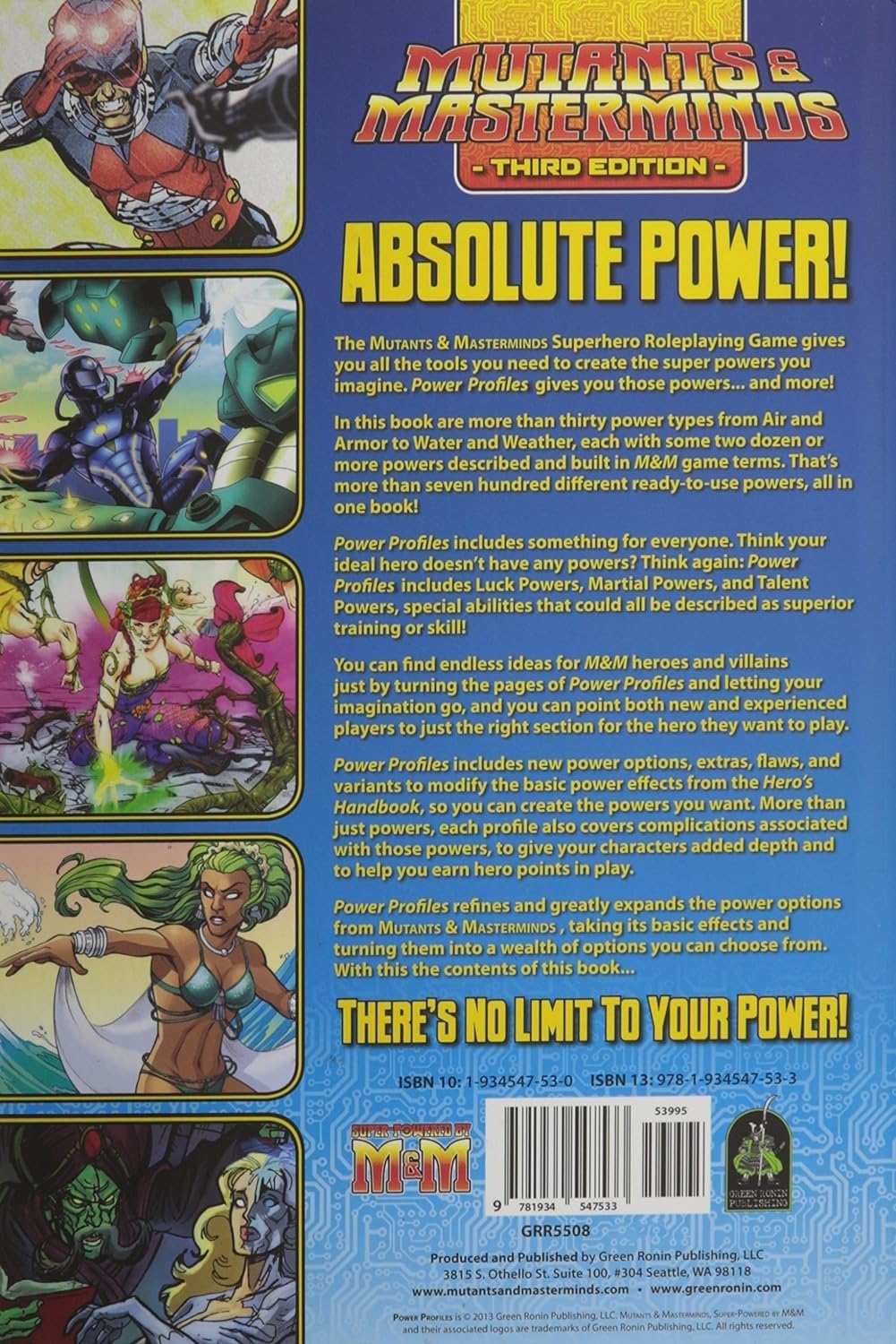 Power Profiles: A Mutants & Masterminds RPG Sourcebook | Superhero Roleplaying Game Guide for Tabletop Adventures & Campaigns