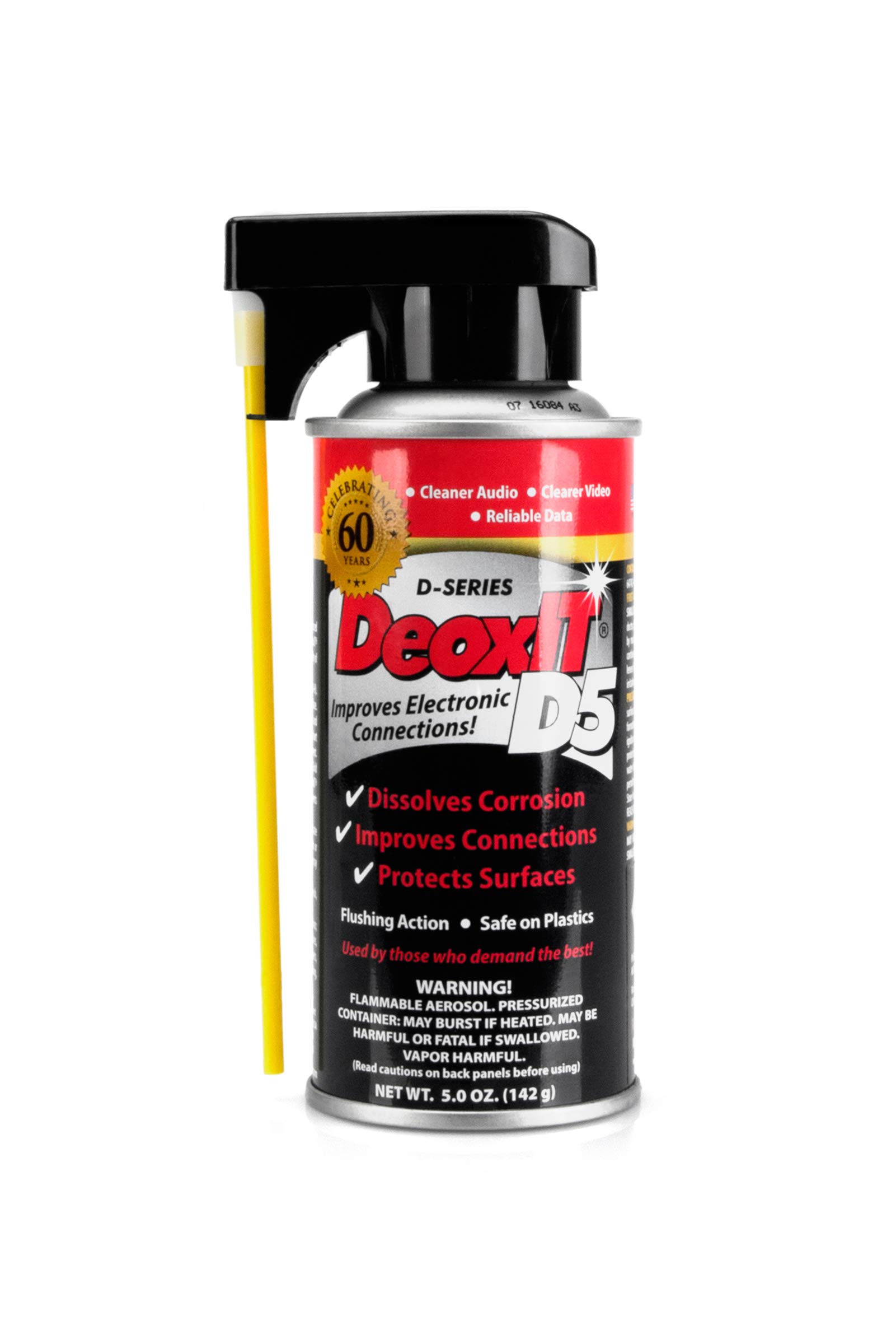 Hosa DeoxIT Contact Cleaner Bundle (5 oz. Spray + 2 oz. Spray) - Electrical Contact Cleaner for Audio Equipment, Electronics & Automotive Maintenance