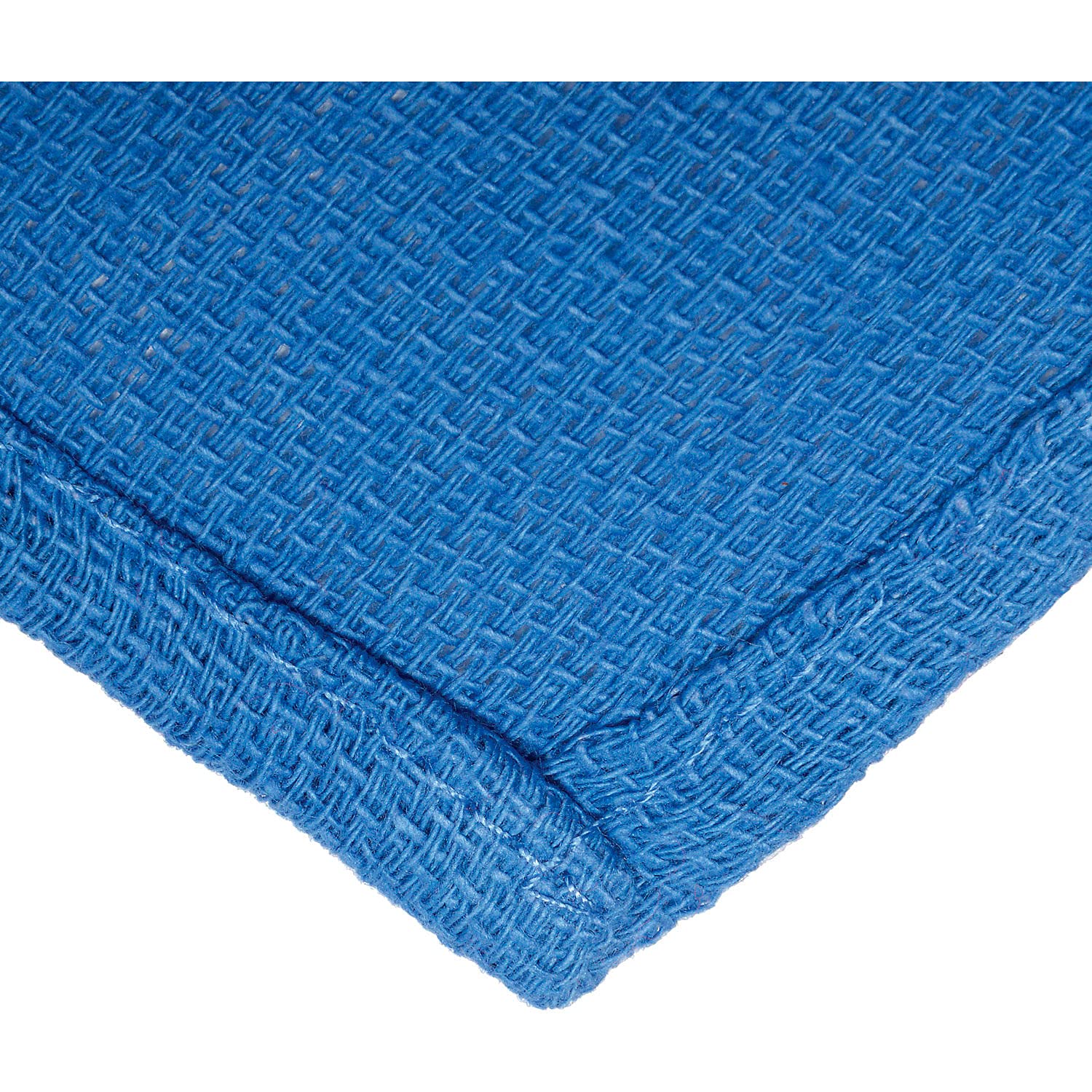 Global Industrial 25 Lb. Box 100% Cotton Huck Towels - Premium Blue Absorbent Cleaning Cloths for Automotive, Kitchen, and Workshop Use