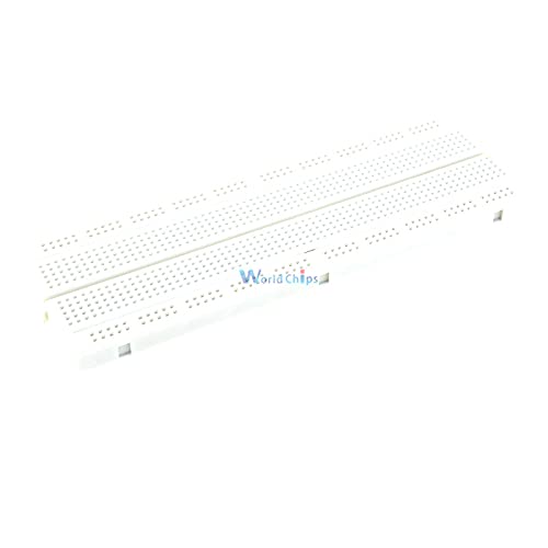 830-Point Solderless Breadboard - MB-102 White PCB for Arduino, Raspberry Pi, ESP32 | Perfect for Prototyping, Circuit Testing & DIY Electronics Projects | Starter Kit for Beginners & Engineers