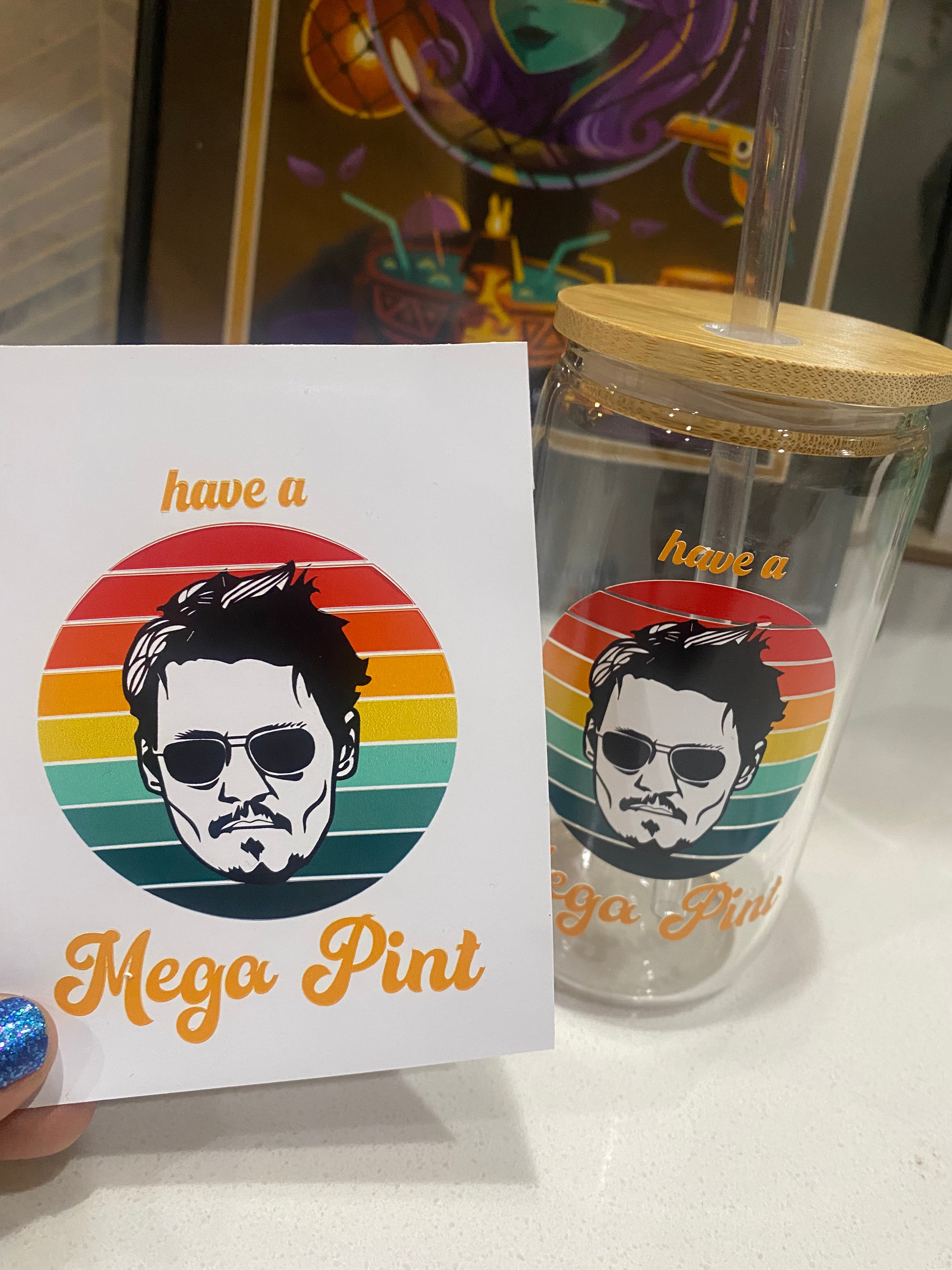 Premium Mega Pint Vinyl Decals - Waterproof & Durable Stickers for Cars, Laptops, Walls - Perfect for DIY Home Decor, Vehicle Customization & Personalizing Devices