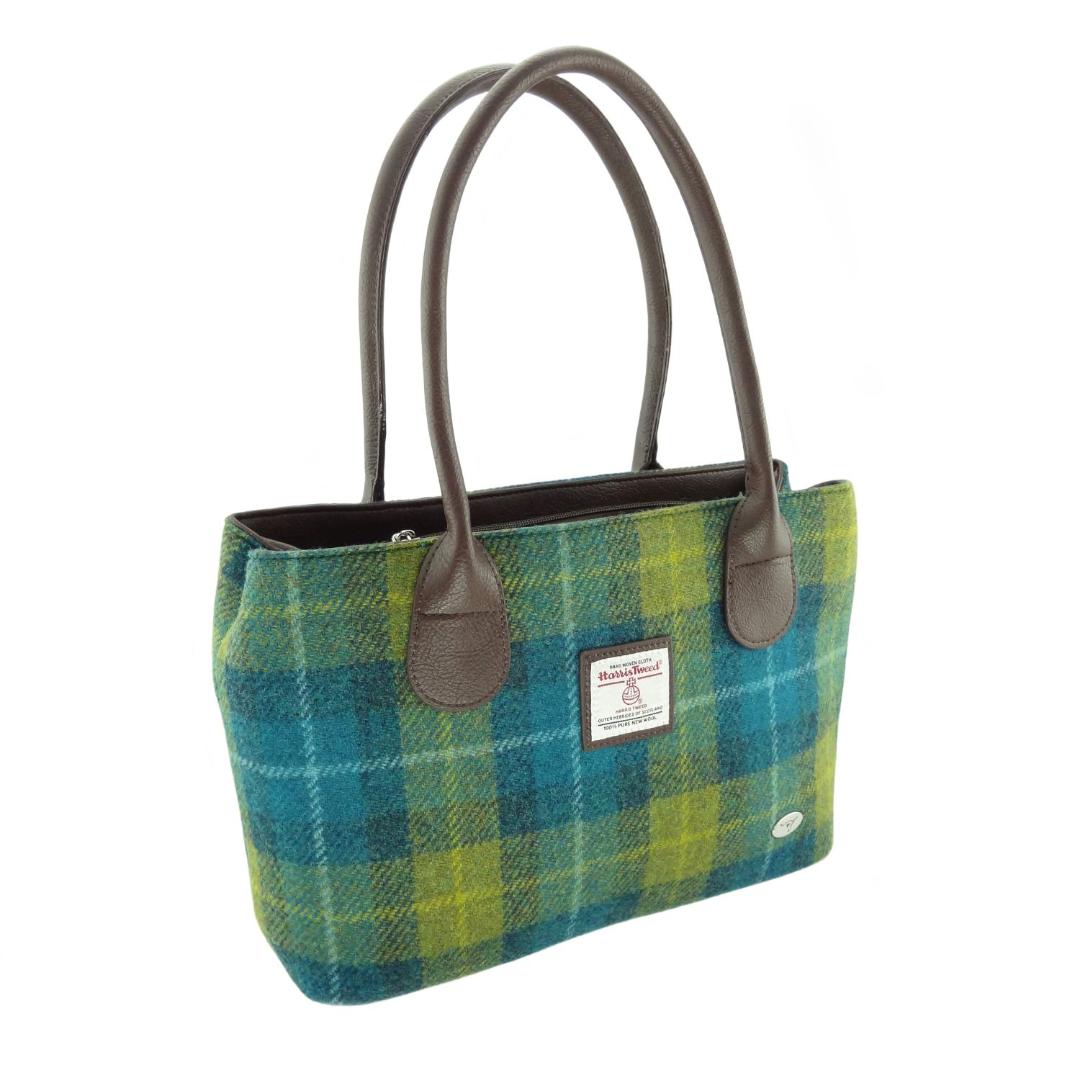 Classic Harris Tweed Handbag for Women [22 Colors] - Elegant Crossbody Purse with Adjustable Strap, Perfect for Work, Travel & Everyday Use