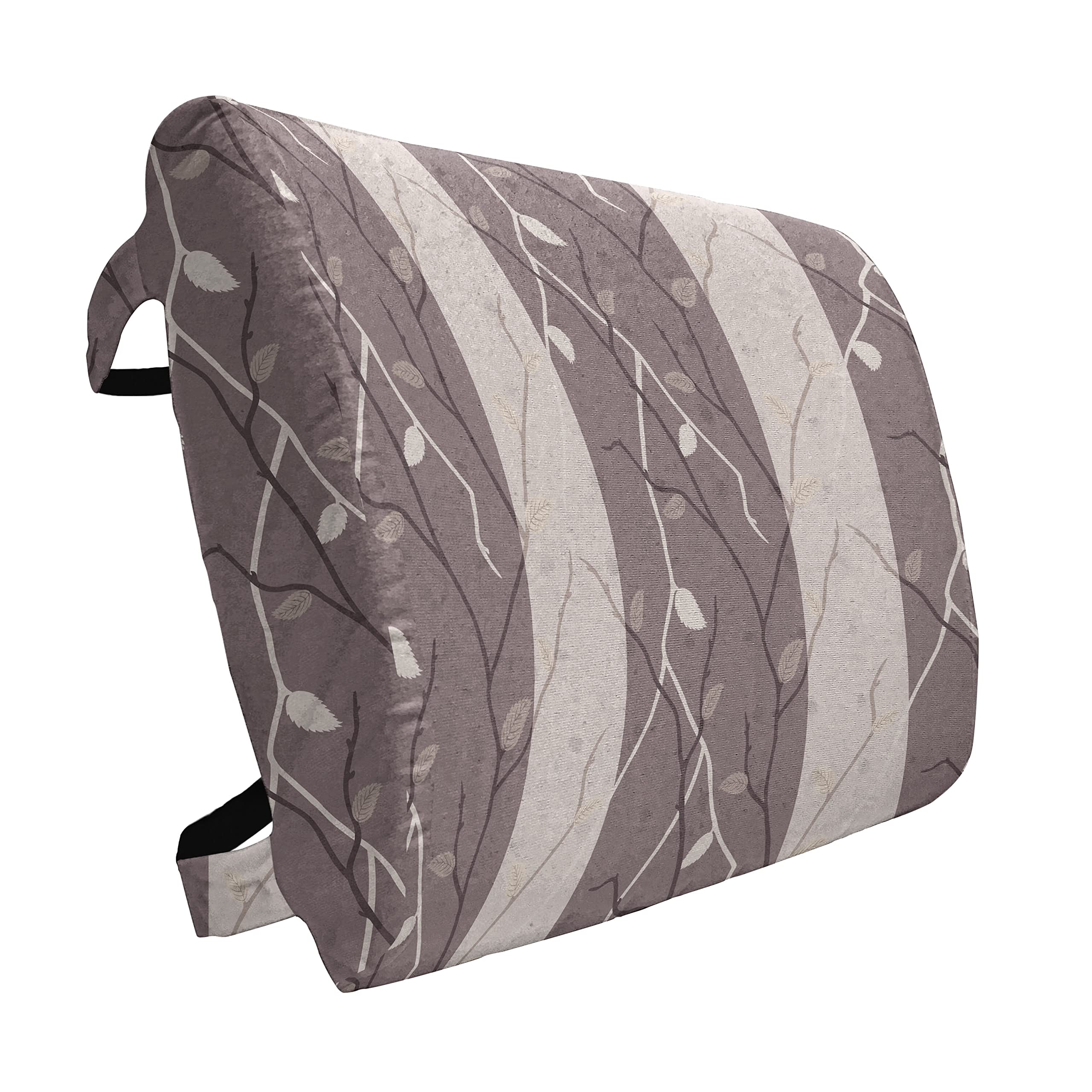 Ambesonne Floral Lumbar Support Pillow - High Density Foam Back Cushion for Office Chair & Car Seat (14
