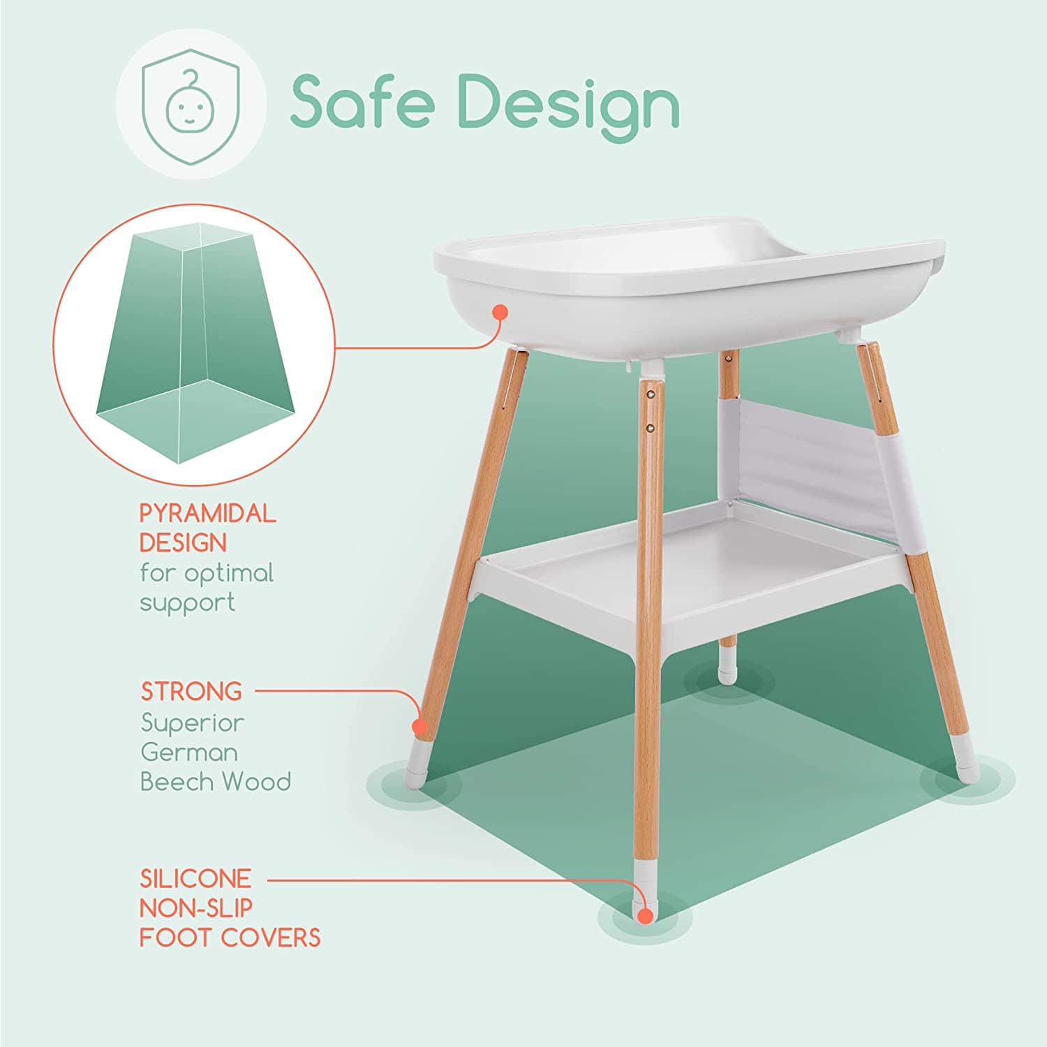 Premium Baby Diaper Changing Station - Portable & Foldable for Nursery, Travel & On-the-Go - Waterproof Pad with Safety Straps & Storage Pockets - Ideal for Newborns & Toddlers at Home, Daycare or Vacation