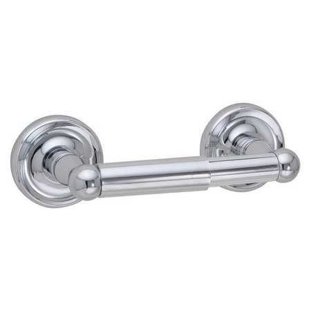 Stainless Steel Double Post Toilet Paper Holder - Durable Zamac Bathroom Tissue Roll Dispenser for Home, Office & RV Use