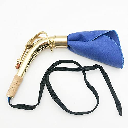 4-Piece Saxophone Cleaning Kit with Cloth, Mouthpiece Neck Swab, Tube Brush - for Alto/Tenor Sax, Clarinet, Flute & Woodwind Instruments - Perfect for Daily Maintenance & Professional Care