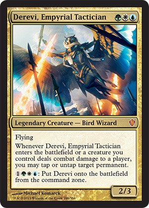 Magic The Gathering - Derevi, Empyrial Tactician (186/356) - Commander 2013 MTG Card - Perfect for Commander Decks & Strategic Gameplay
