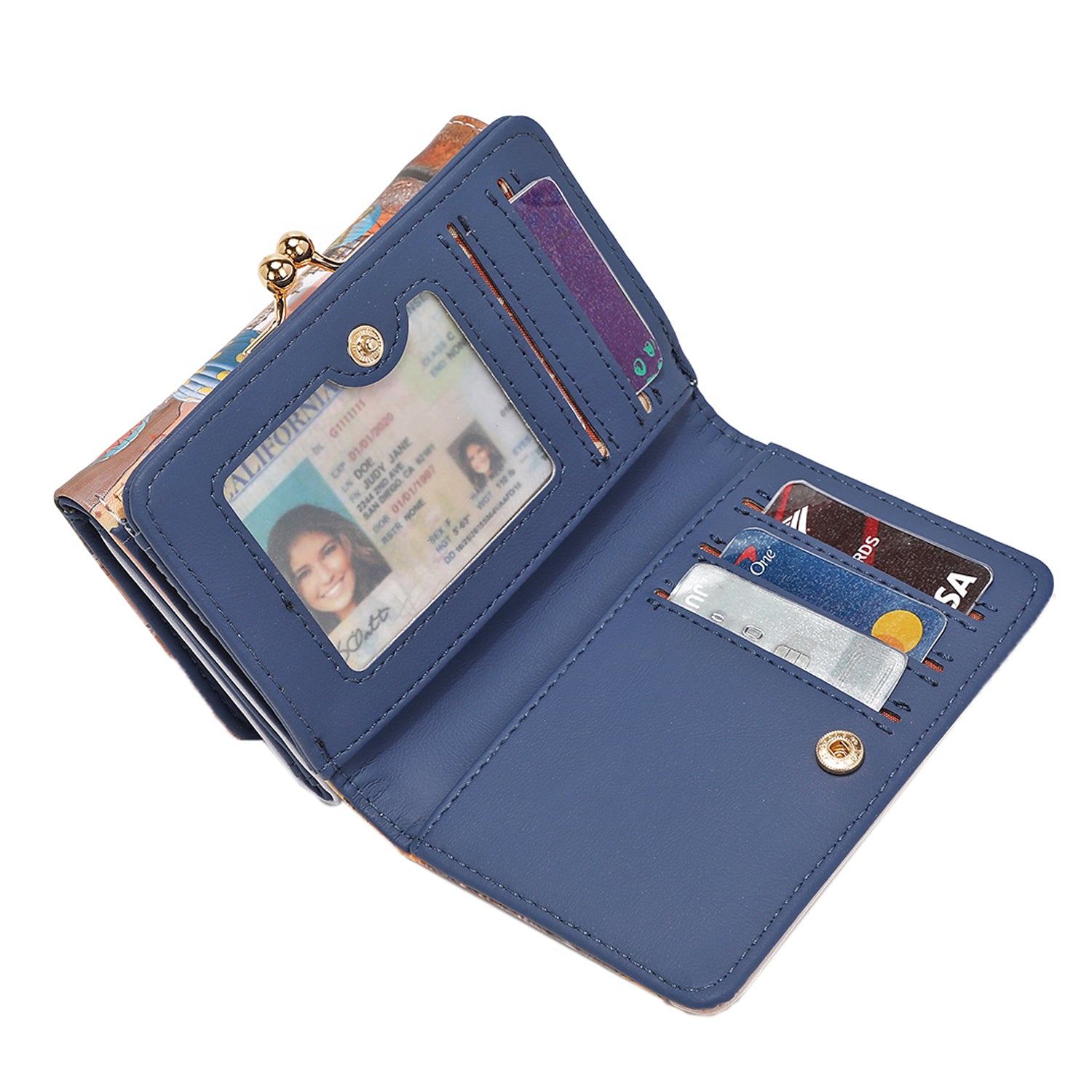AGUSTINA Genuine Leather Trifold Wallet for Men - RFID Blocking, Multiple Card Slots & ID Window - Perfect for Travel, Business & Everyday Use
