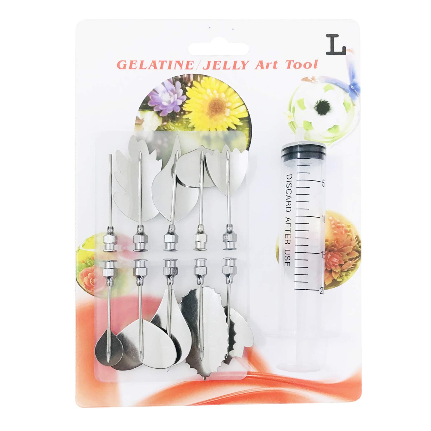 Woohome 40-Piece 3D Gelatin Jelly Cake Decorating Tools Set - Includes Pudding Pastry Nozzles for Cake Decoration, Jelly Making, and Dessert Design | Perfect for Birthday Cakes, Wedding Desserts, and DIY Baking Projects