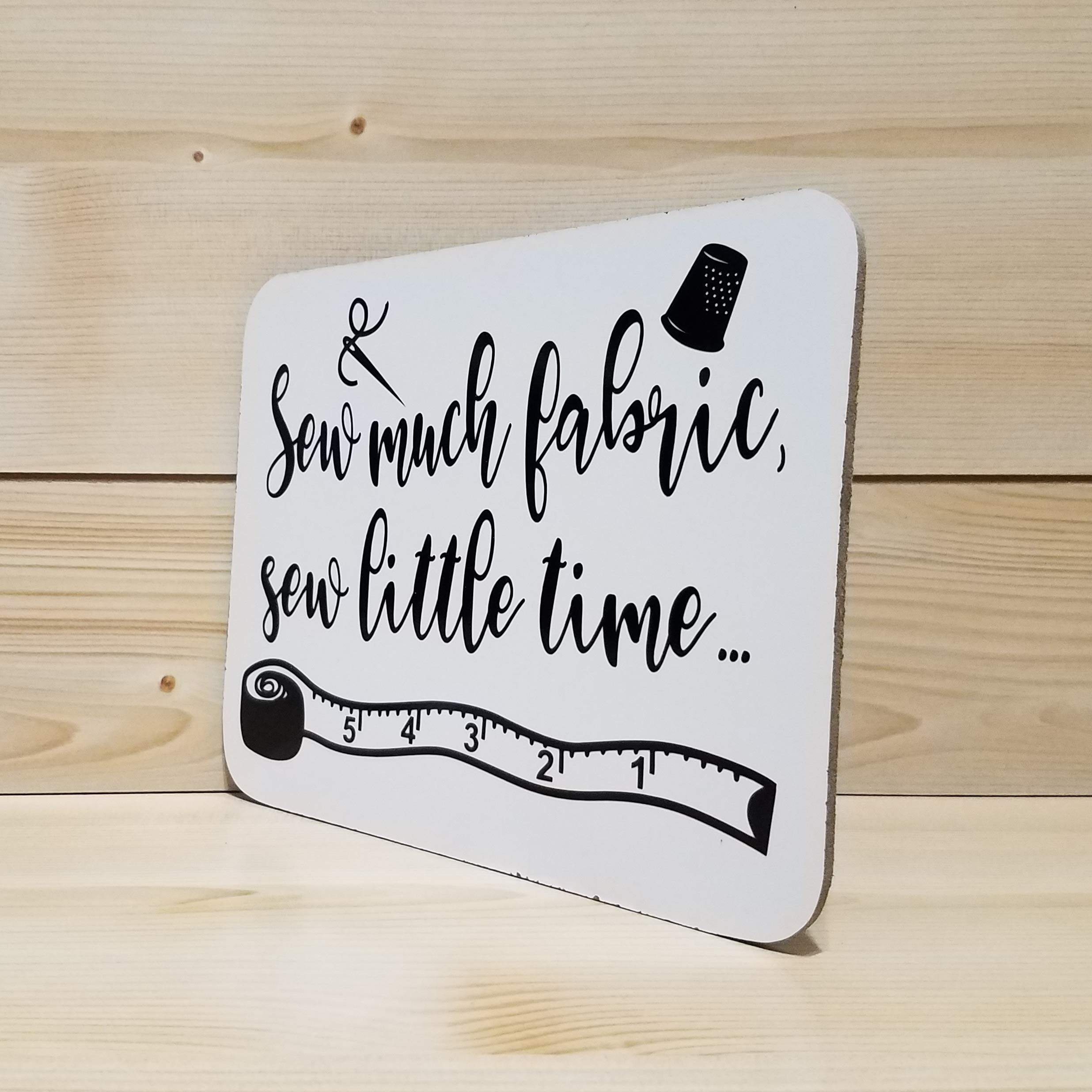 Quilt Sign & Sewing Room Decor - Handmade Fabric Wall Art for Quilters & Sewing Enthusiasts - Perfect for Craft Rooms, Studios & Home Décor