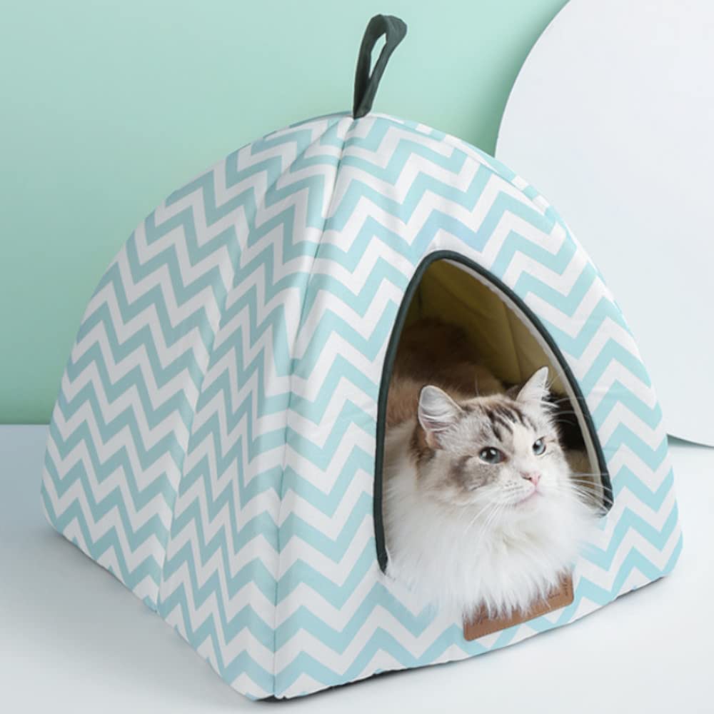 Premium M PETS Tasmania Pet House - Cozy & Durable Indoor/Outdoor Dog & Cat Shelter for All Seasons - Perfect for Home, Yard, Camping & Travel Use