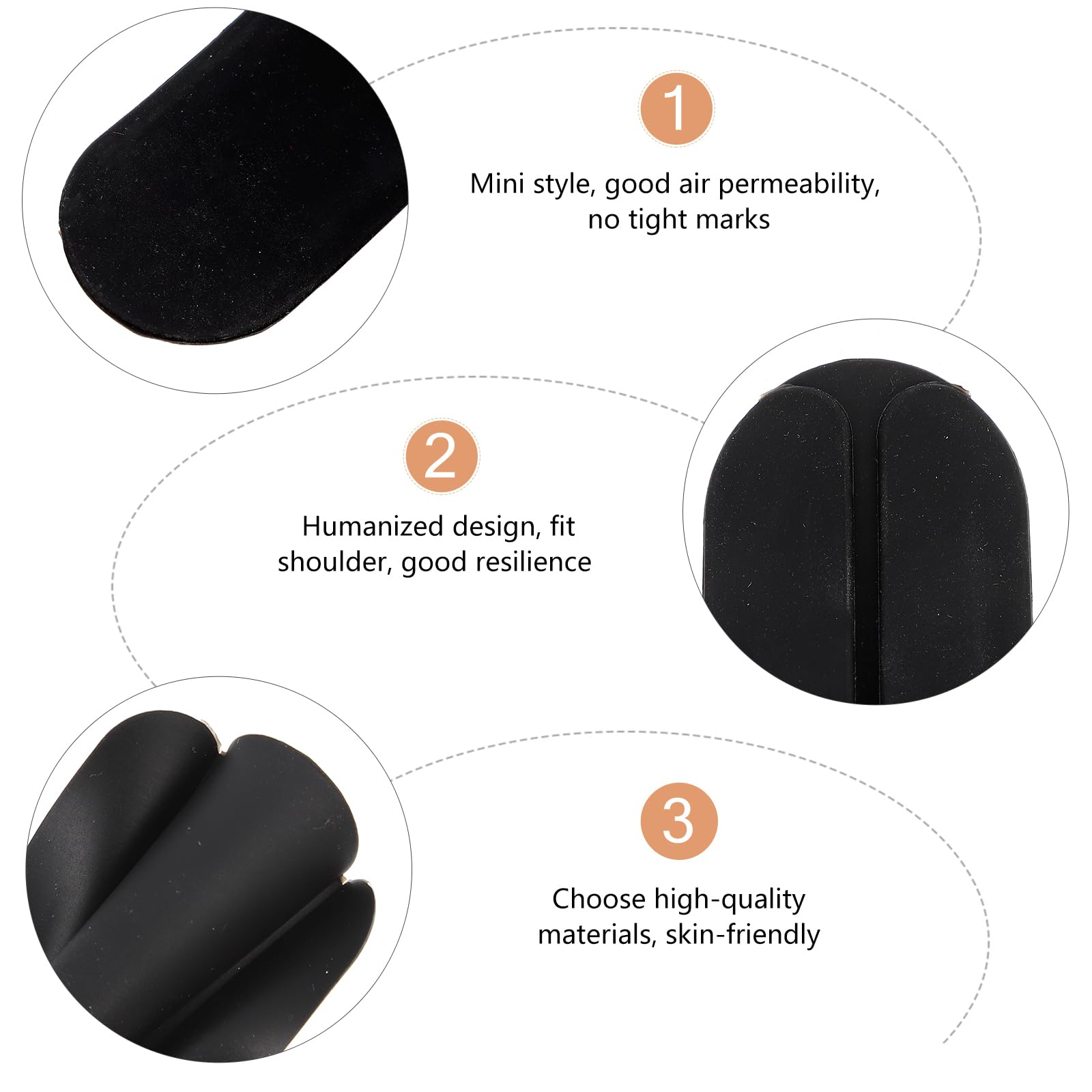 Women's Silicone Bra Strap Cushions - 2 Pairs Soft Non-Slip Shoulder Pads for Comfort & Support | Reduce Shoulder Discomfort | Perfect for Work, Travel & Everyday Wear