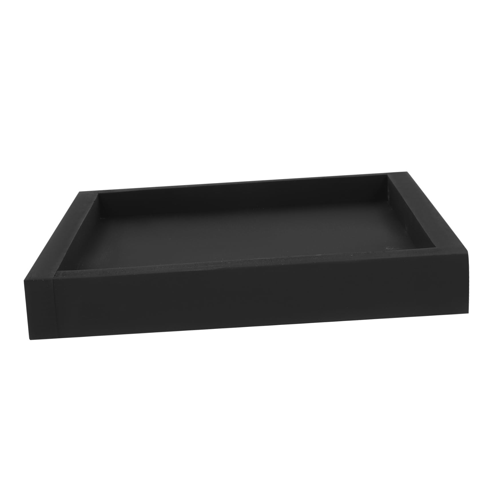 Square Cement-Look Planter Tray - Thickened Garden Tray for Indoor/Outdoor Plants - Modern Square Pot Plate for Succulents, Herbs & Home Decor