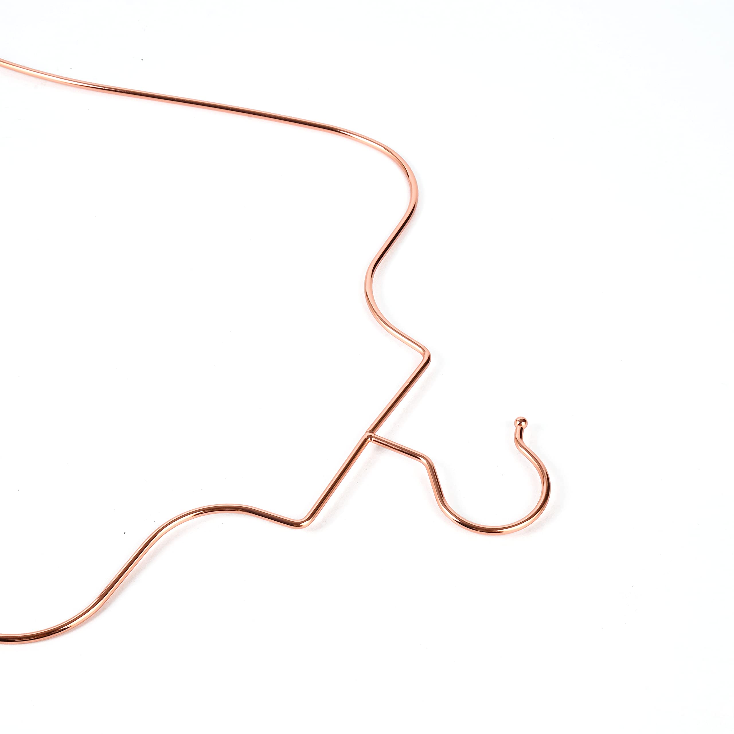 Rose Gold Wire Bikini Hanger - 10 Pack Metal Swimwear Display for Retail Stores, Boutiques & Beach Shops