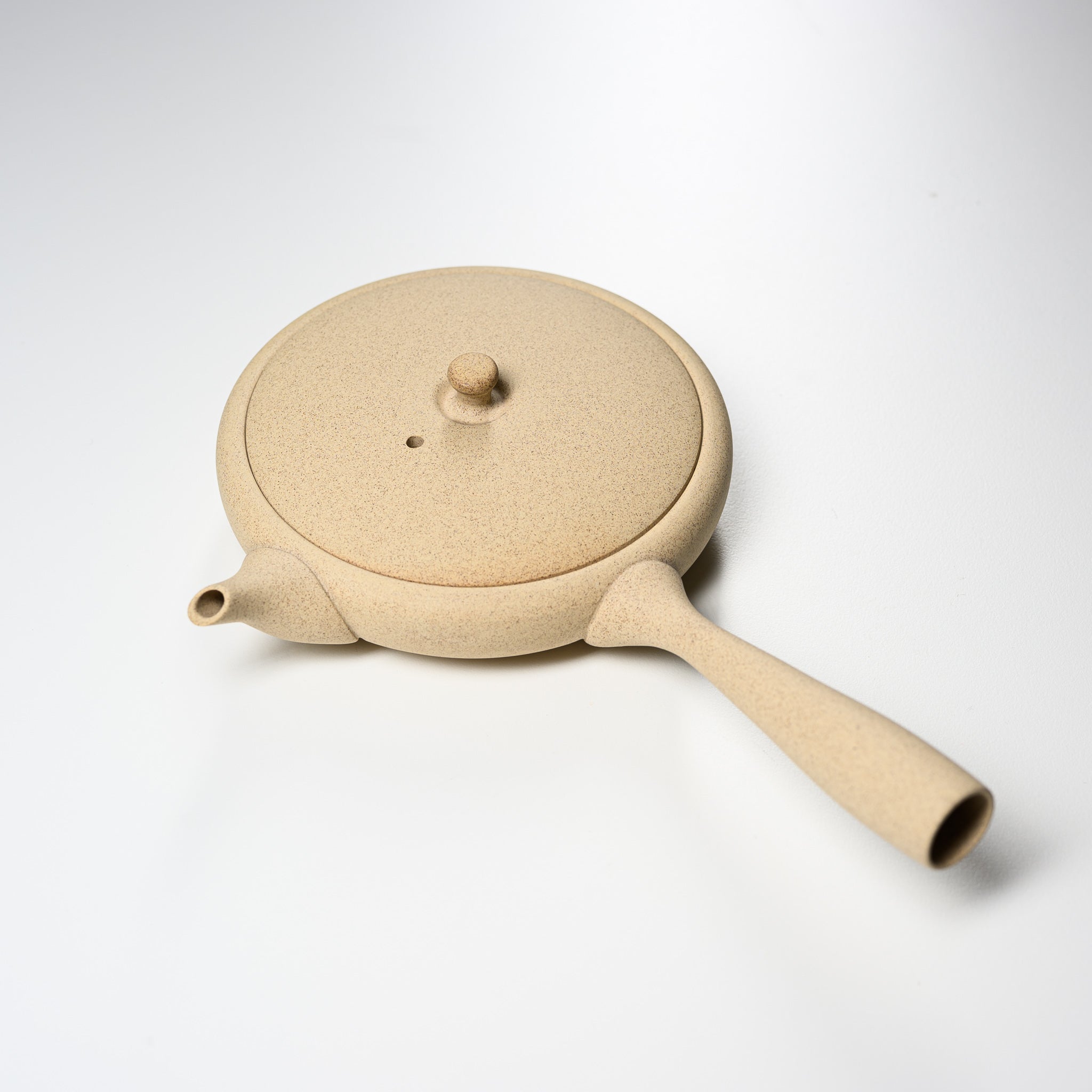 JINSUI Tokoname Ware Teapot - TOKI Series Kinari 80ml Japanese Ceramic Kyusu for Green Tea | Perfect for Home, Office, or Tea Ceremony Use