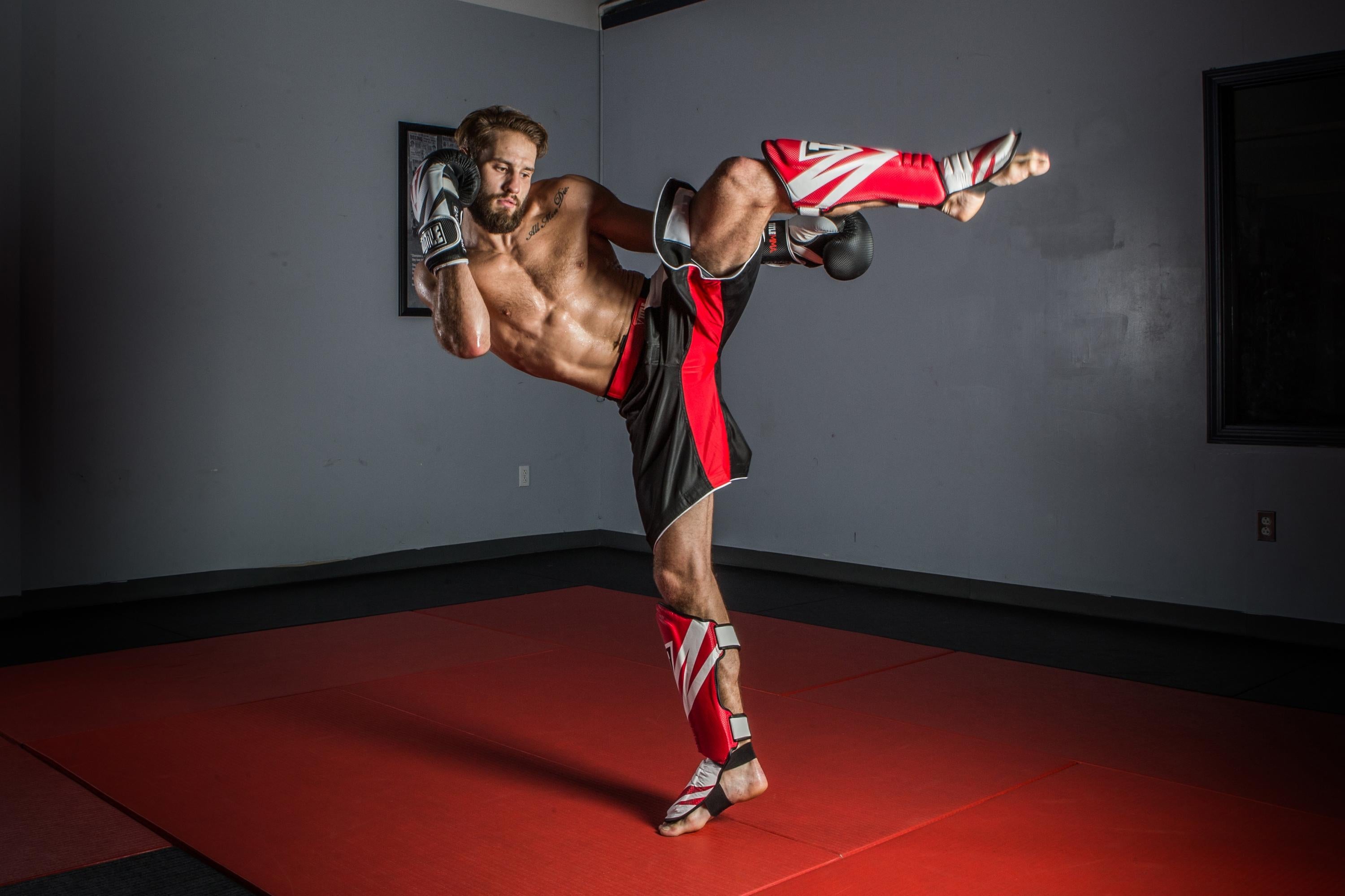 MMA Shin & Instep Guards - Premium Protective Gear for Kickboxing, Muay Thai & MMA Training - Perfect for Sparring, Heavy Bag Work & Competition