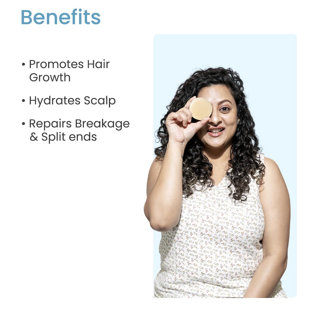 Organic Hair Conditioner for Frizz Control & Dry Hair Repair - Hydrating Tamanu Oil & Shea Butter Formula for Shine & Volume - Sulfate & Paraben Free - 80g - Perfect for Daily Hair Care & Salon-Quality Results at Home