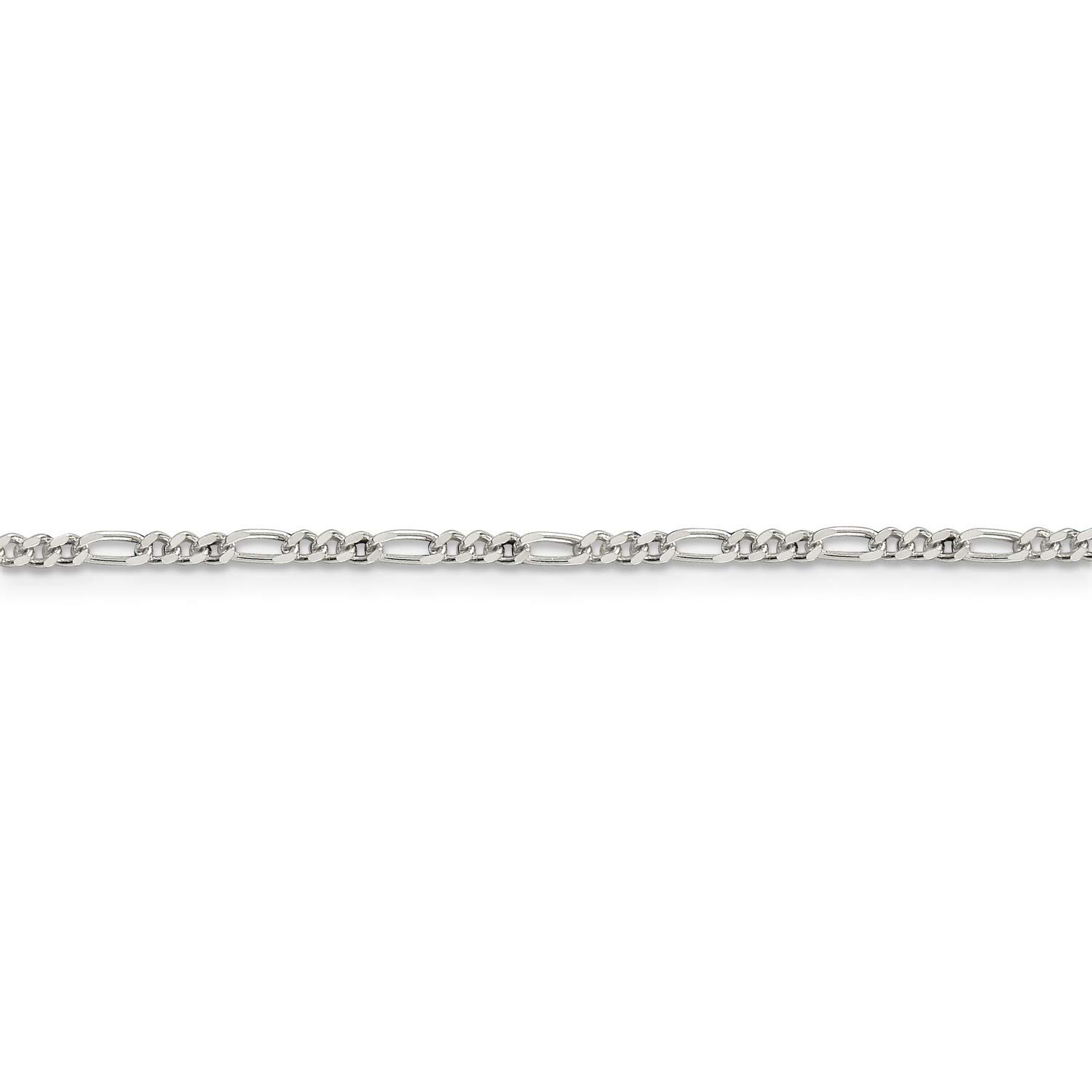 925 Sterling Silver Figaro Chain Necklace, Bracelet or Anklet - Elegant Jewelry for Men & Women - Perfect for Gifts, Daily Wear & Special Occasions