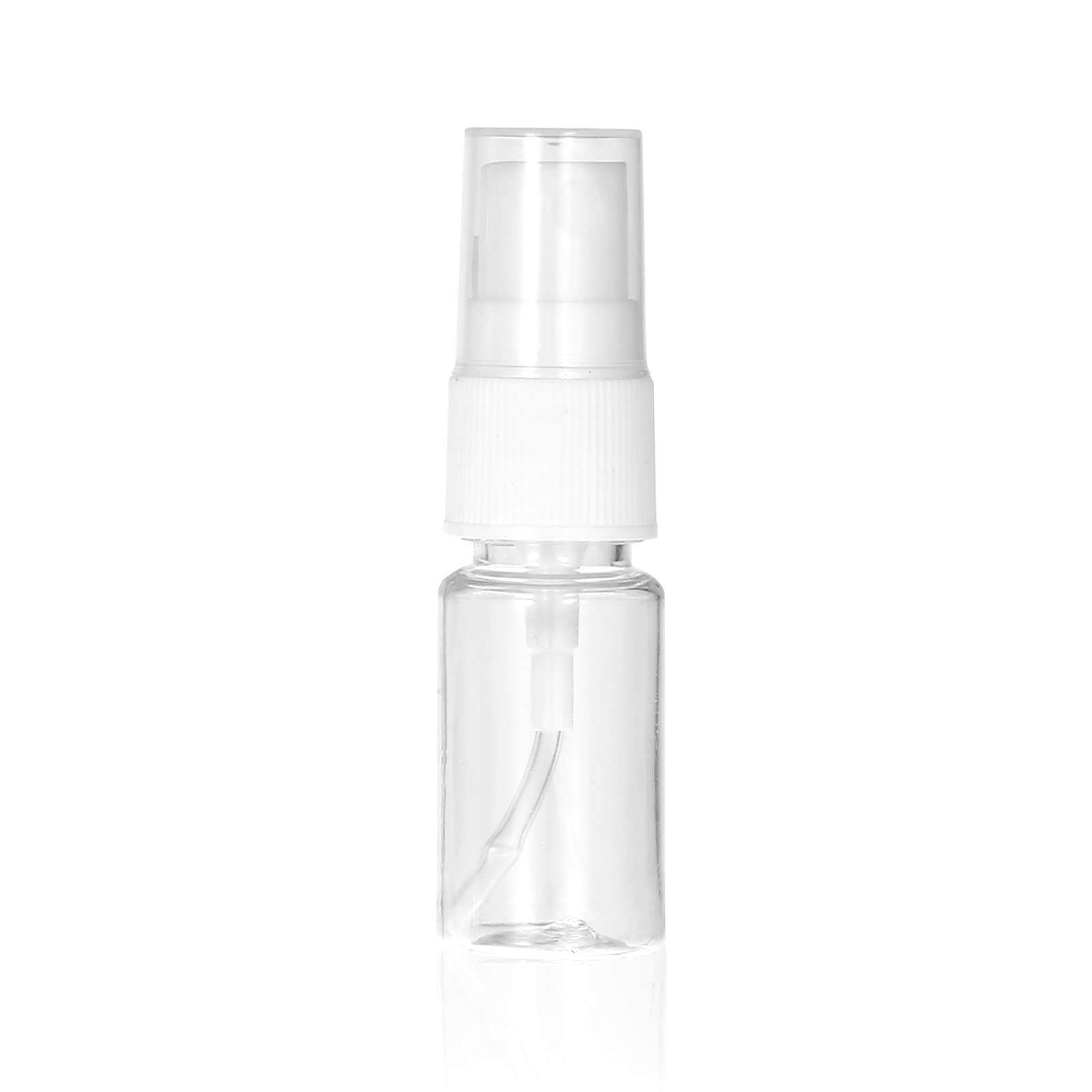 10ml Clear PET Fine Mist Spray Bottle - Refillable Travel Size Container for Perfume, Cosmetics, Makeup & Water | Perfect for On-The-Go, Gym, Travel & Home Use