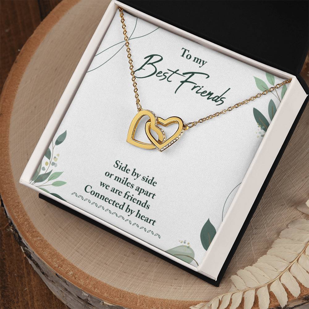 Best Friend Gifts - Long Distance Friendship Gifts for Her/Him - Heart Connection Keepsake - Perfect for Birthday, Anniversary & Miss You Moments