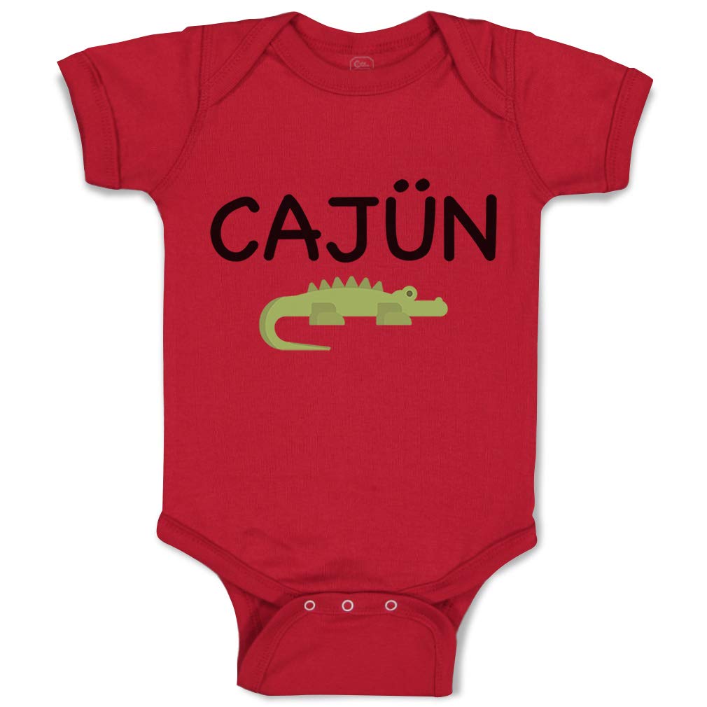 Custom Baby Bodysuit - Cajun Alligator Design Funny Louisiana Cotton Onesie for Boys & Girls | Perfect for Mardi Gras, Bayou Parties & Southern Style Outfits
