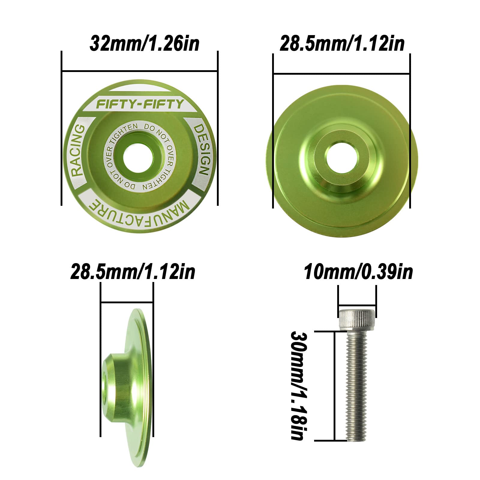Premium 50/50 Aluminum Alloy MTB Stem - 1-1/8