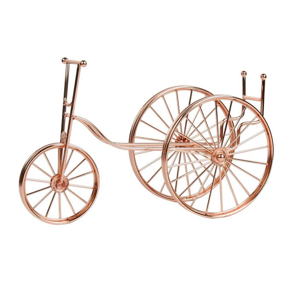 Rose Gold Metal Wine Bottle Display Stand - Single Bottle Countertop Holder for Home Bar, Kitchen & Small Spaces | Perfect for Wine Storage, Decor & Entertaining
