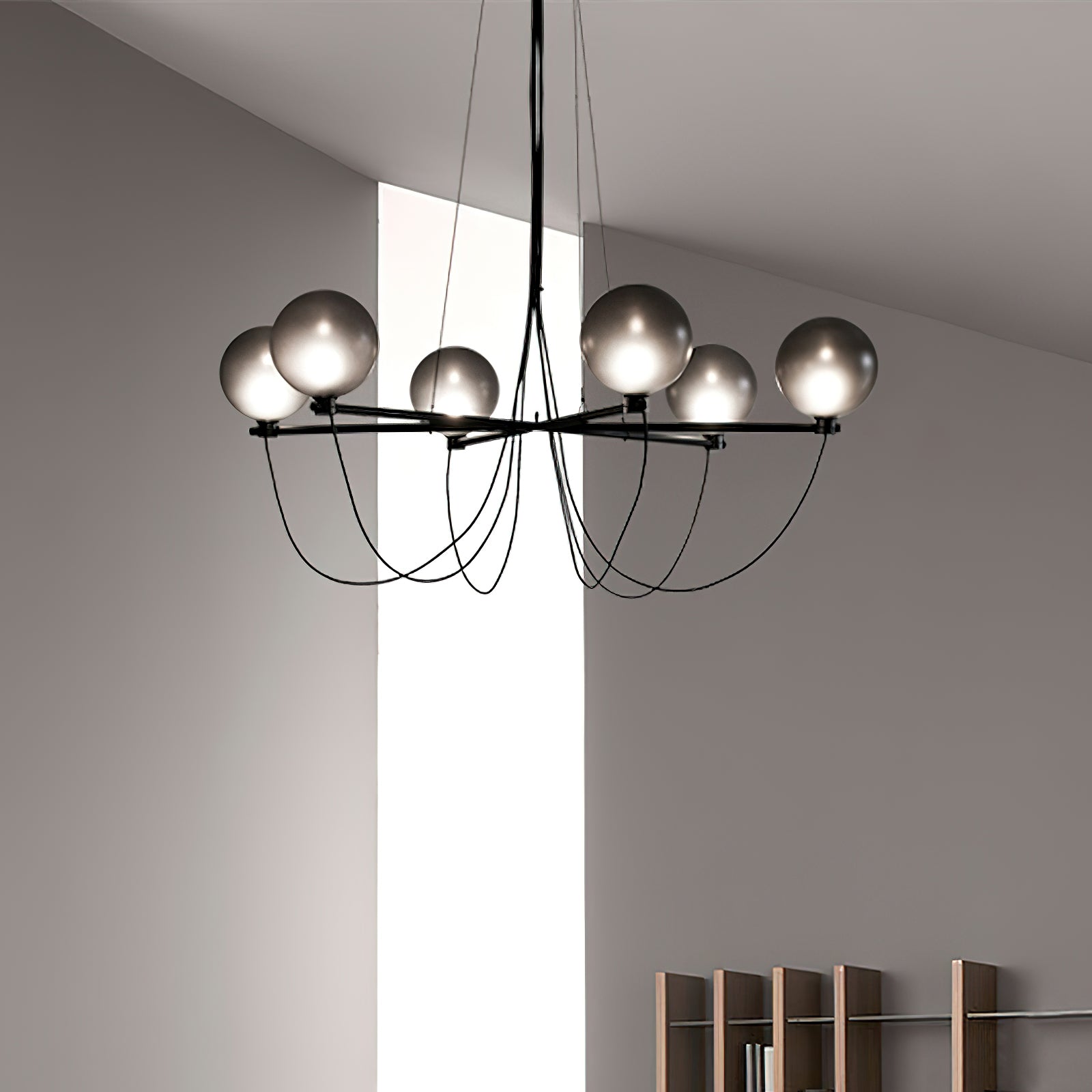 Bagnoregio Chandelier - Elegant Crystal Ceiling Light Fixture for Dining Room, Living Room & Bedroom Decor