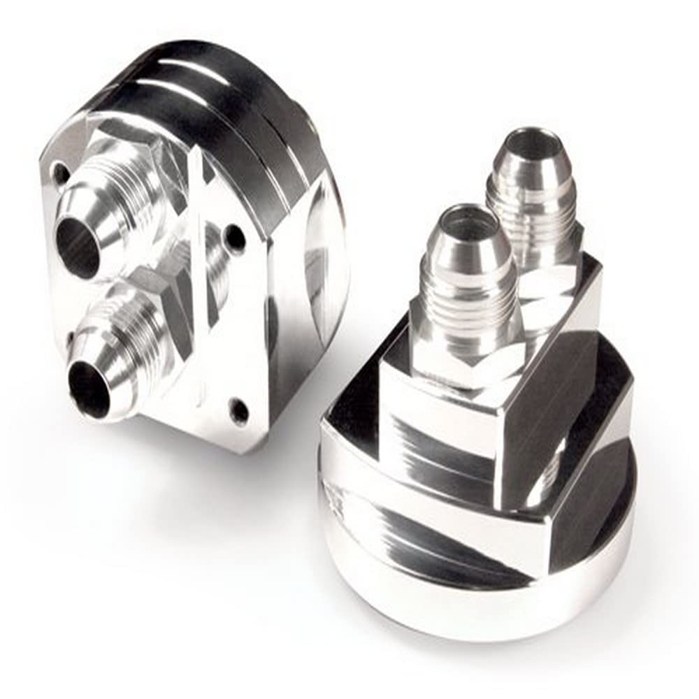High Performance Remote Oil Filter Relocation Kit - Polished Aluminum for Car & Truck Engine Maintenance - Perfect for Off-Road, Racing & Custom Builds