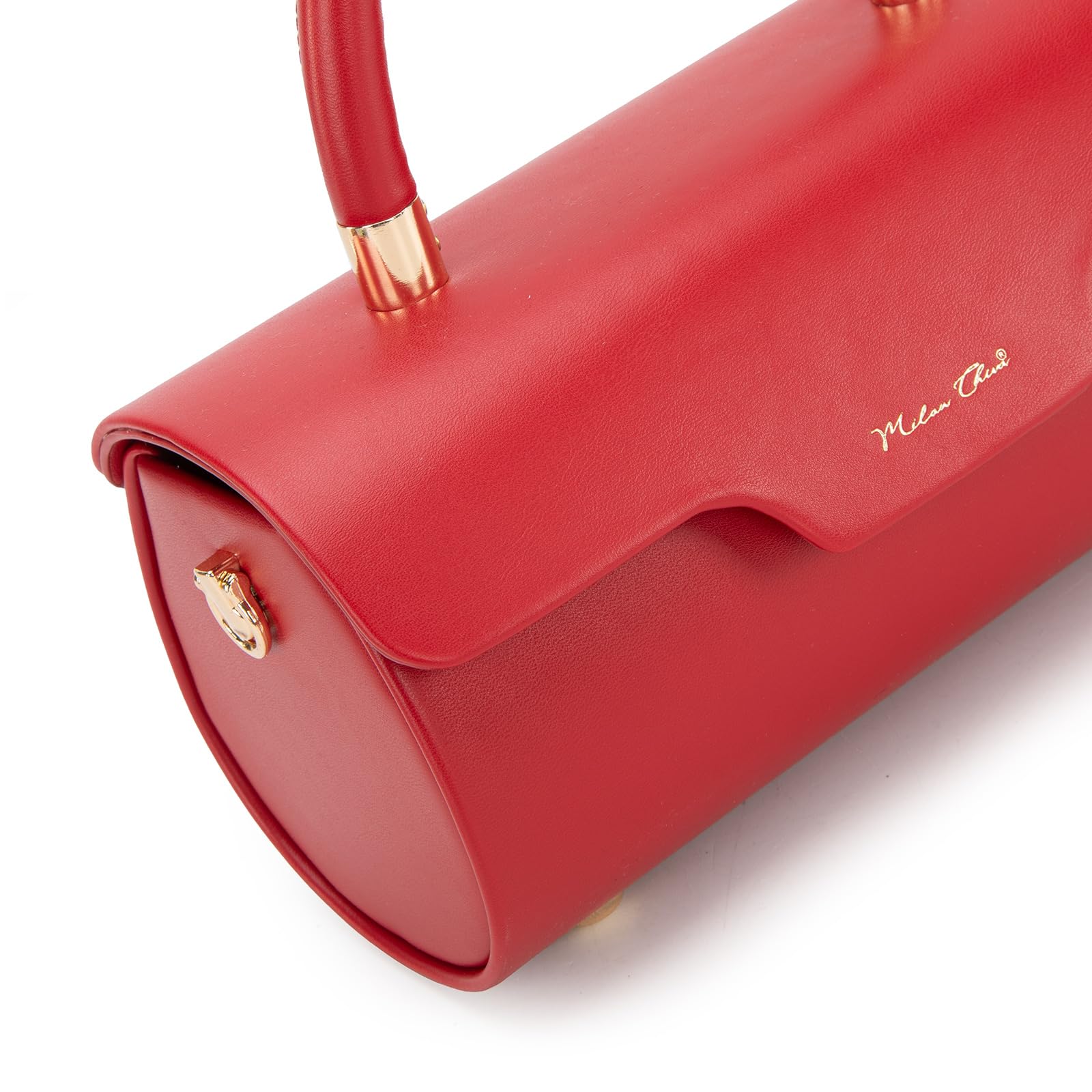 Milan Chiva Small Designer Handbags for Women - Mini Top Handle Barrel Shoulder Purse - Perfect for Work, Travel & Evening Events