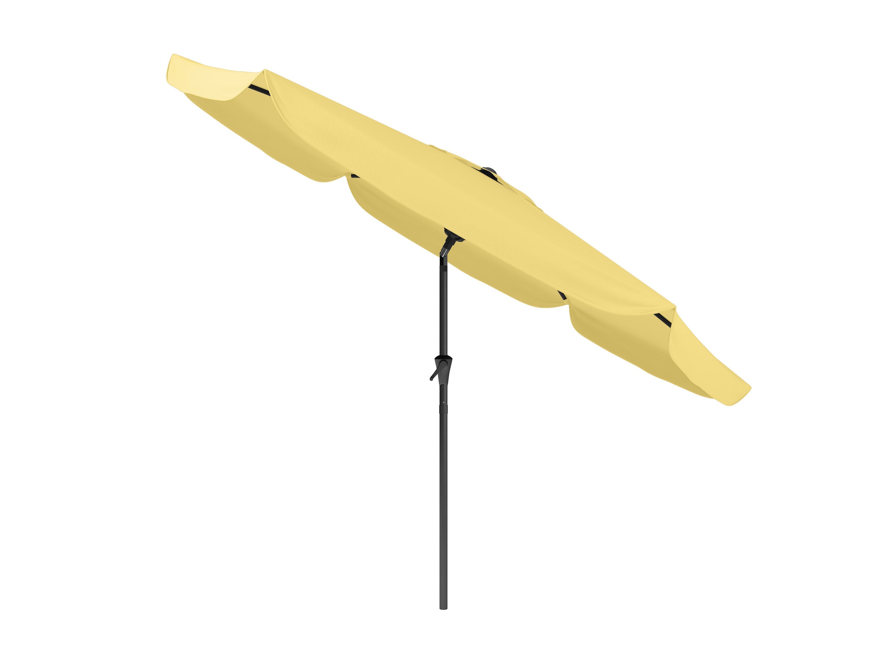 10ft Round Yellow Patio Umbrella - Outdoor Sun Shade for Pool, Garden, and Backyard - Waterproof & Windproof Cantilever Umbrella with Crank Handle