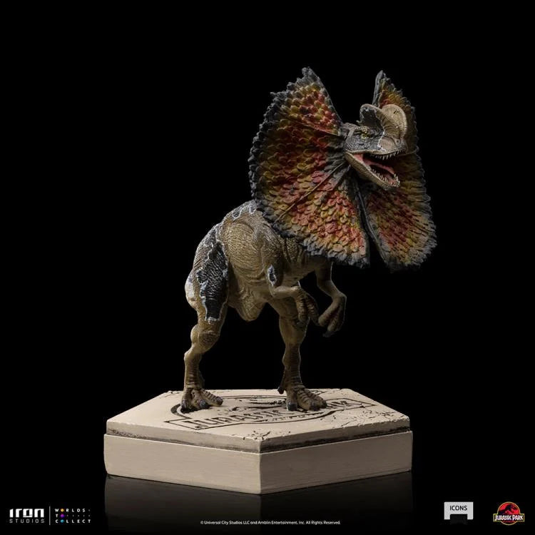 Jurassic Park Dilophosaurus Statue - Premium Dinosaur Collectible Figure for Fans & Home Decor | Perfect for Movie Memorabilia Displays & Gift Giving