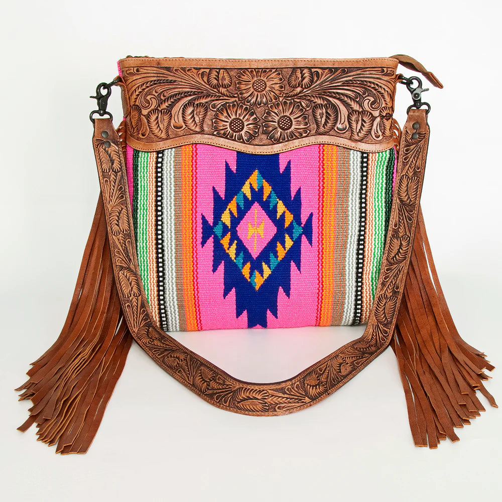 American Darling Pink Blanket Cross Body Bag - Soft & Stylish Women's Shoulder Purse for Everyday Use, Travel & Shopping