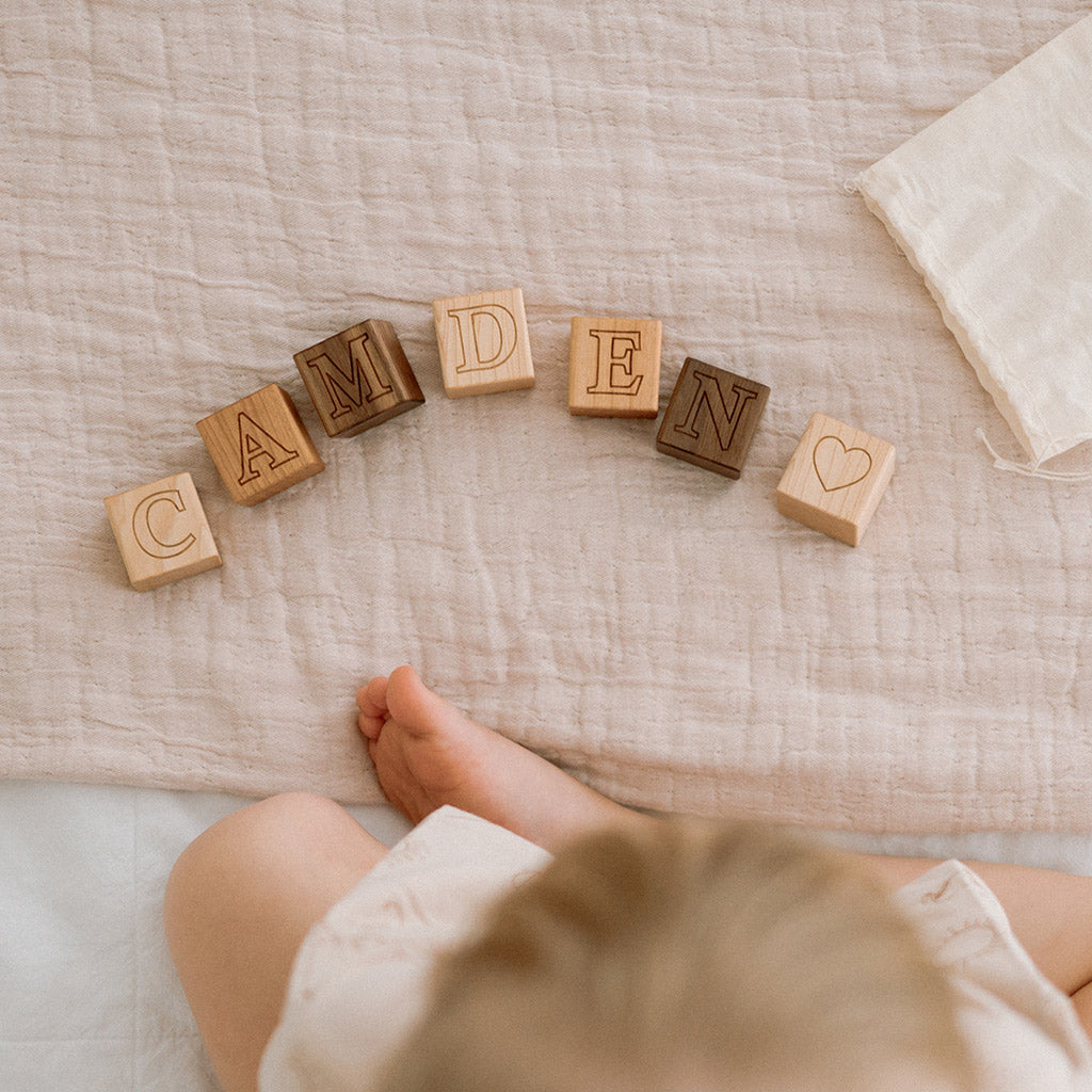 Personalized Wooden Name Blocks for Kids - Custom Nursery Decor, Baby Shower Gift & Room Decoration - Perfect for Birthdays, Christenings & Playroom Decor