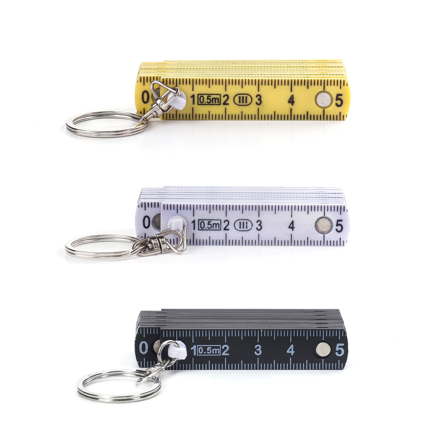 Mini Folding Ruler Keychain - Compact 6 Inch Pocket Measuring Tool for DIY, Crafting & Home Improvement | Portable Keyring Ruler for Handyman, Sewing & Workshop Projects