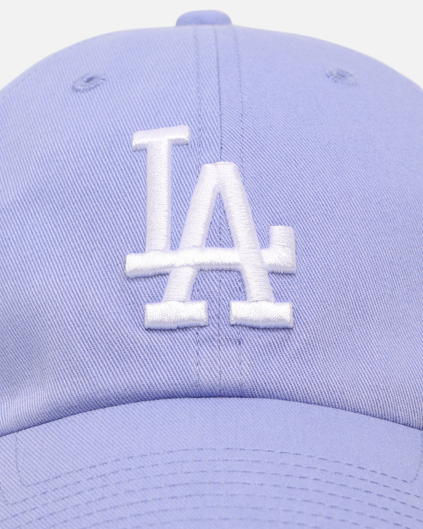 47 Brand Los Angeles Dodgers 'Ballpark' 47 Clean Up Adjustable Strapback Cap in Lavender - Perfect for Baseball Games, Casual Wear & Sports Fan Fashion