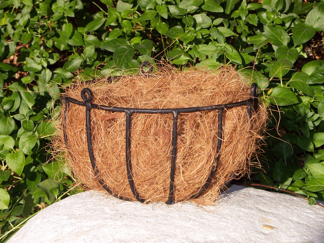 Premium Coco Fiber Liner for Wire Hanging Baskets - Natural Dried Coconut Coir (10lbs) - Perfect for Indoor/Outdoor Planters, Vertical Gardens & DIY Floral Arrangements