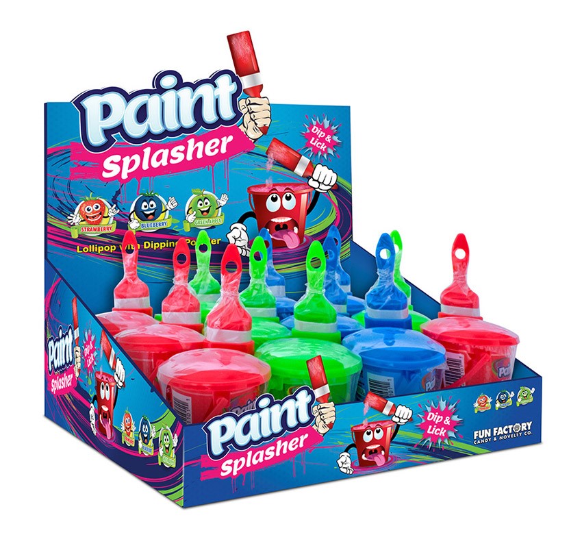 Fun Factory Paint Splasher Pop - 12 Count Vibrant Water Balloons for Outdoor Summer Parties, Kids' Birthday Games & Backyard Water Fights