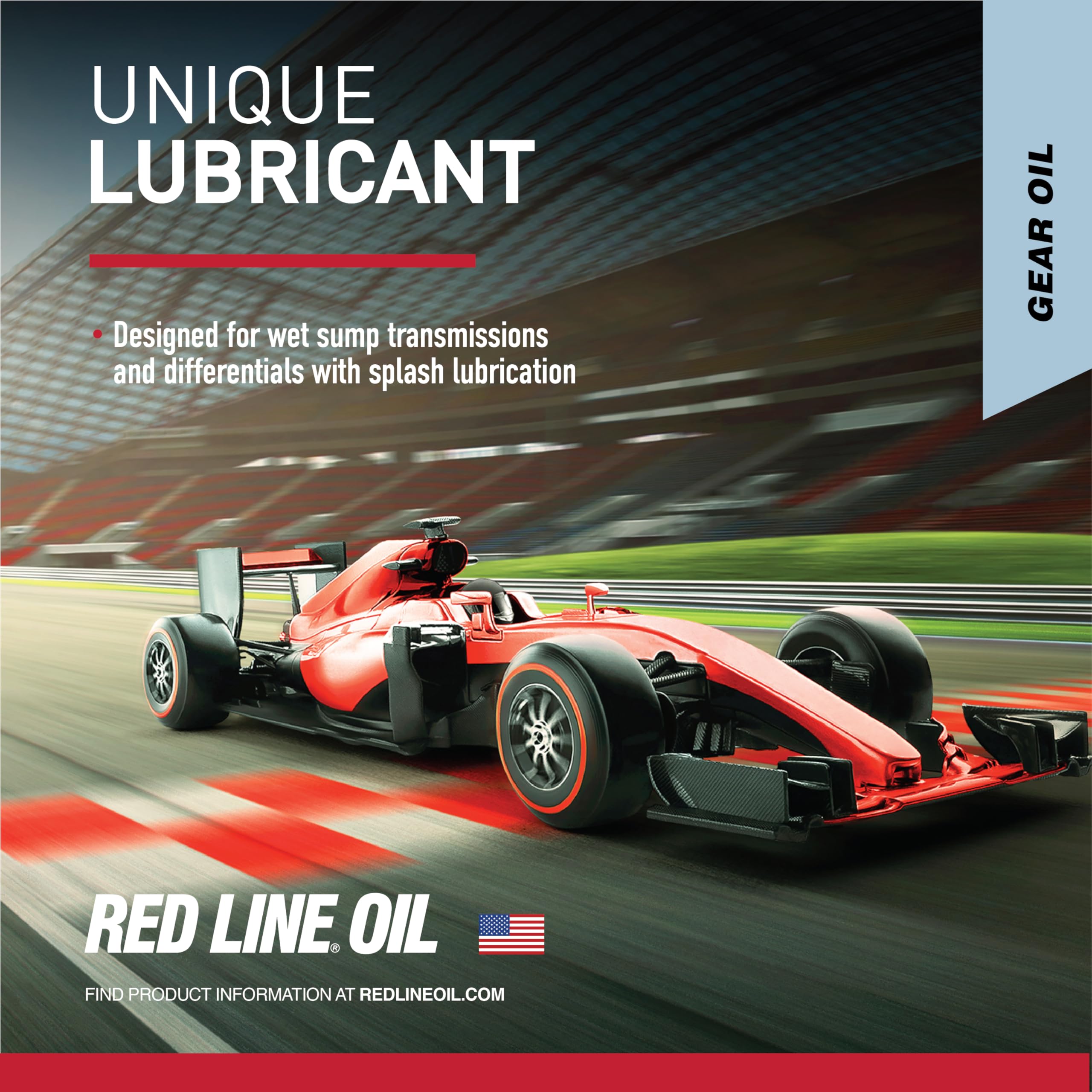 Red Line 58425 Lightweight Shockproof Gear Oil - 4/1 Gallon | High Performance Synthetic Lubricant for Cars, Trucks & Racing Vehicles | Extreme Temperature Protection