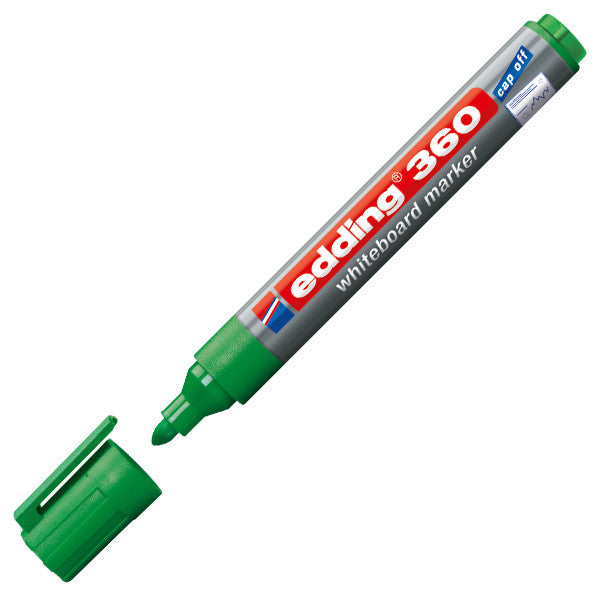 edding 360 Whiteboard Marker - Dry Erase Markers for Whiteboards, Glass & Non-Porous Surfaces - Ideal for Office, Classroom & Home Use
