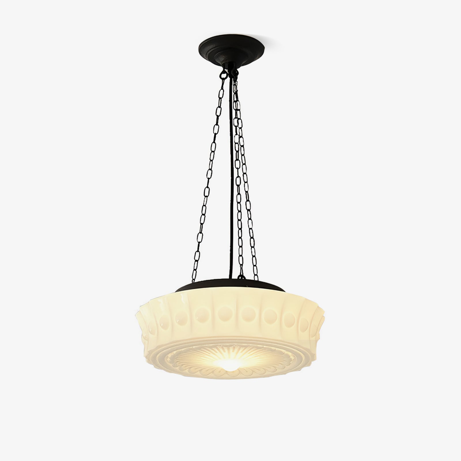 Charles Edwards Vintage Industrial Pendant Lamp - Adjustable Hanging Light Fixture for Kitchen Island, Dining Room, or Bar Counter - Antique Bronze Finish with Edison Bulb Compatibility