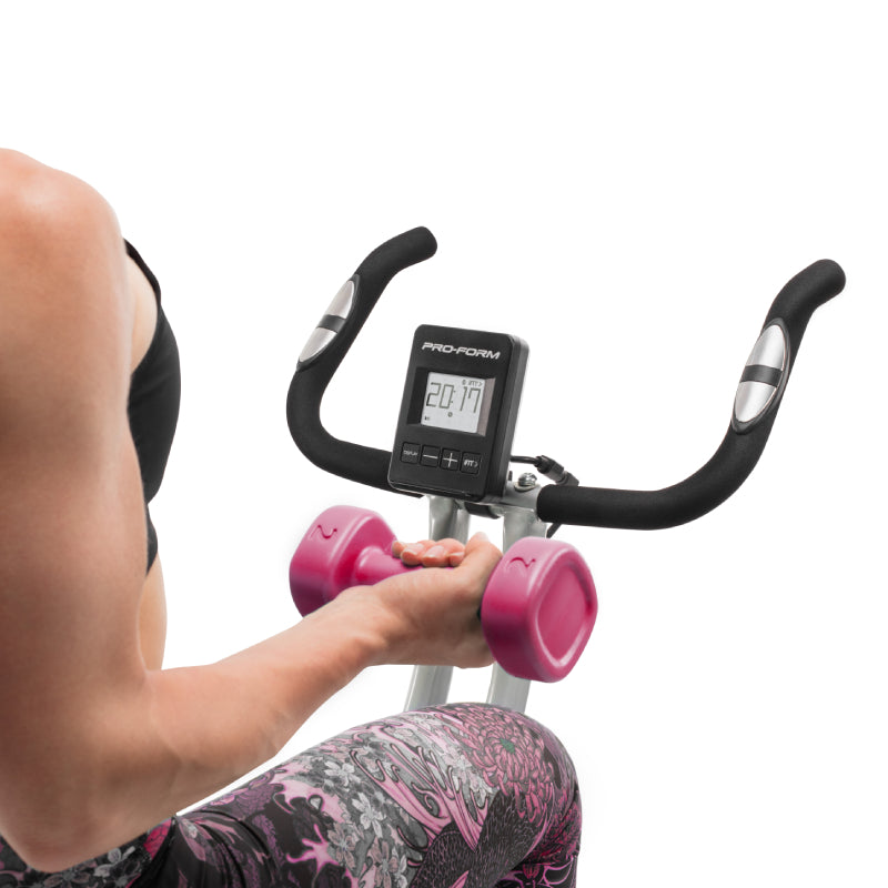 ProForm X Bike Elite Exercise Bike - Pink (PFEX78918P) | Indoor Cycling Bike for Home Gym, Cardio Workout & Weight Loss