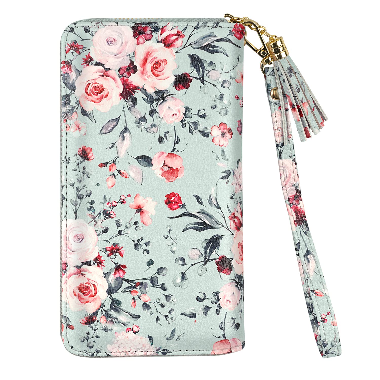 Stylish Women's PU Leather Wallet with Card Holder & Tassel Wrist Strap - Perfect for Everyday Use, Travel, and Parties