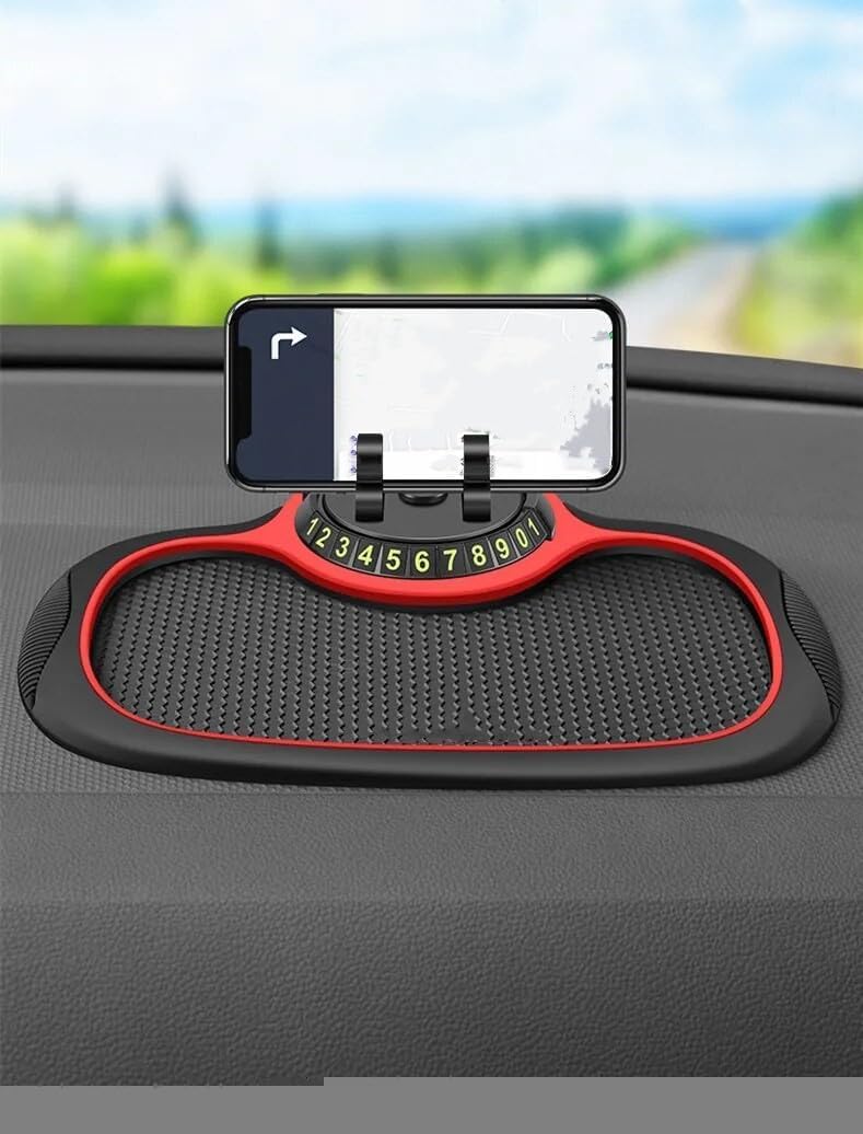2024 Universal Multifunctional Car Dashboard Anti-Slip Mat with Phone Holder - Non-Slip Car Organizer for iPhone, Samsung & Smartphones - Perfect for Road Trips, Commuting & Hands-Free Driving