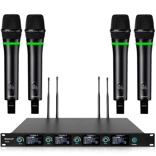 Rechargeable 4 Channel wireless microphone system