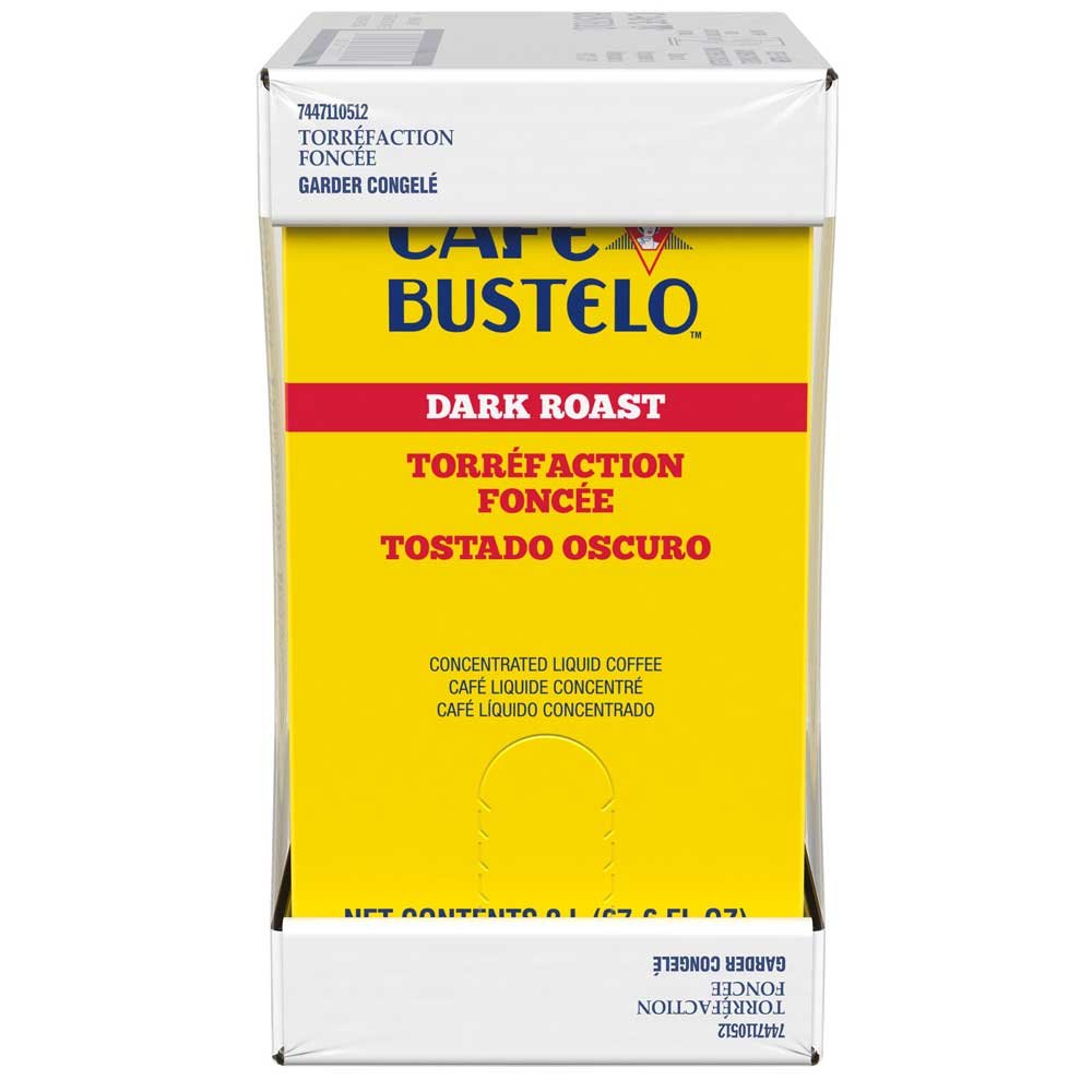 Cafe Bustelo Dark Roast Concentrated Liquid Coffee - 2 Liter Bulk Pack (2 Bottles) | Perfect for Restaurants, Offices & Large Events | Rich Espresso Flavor for Coffee Lovers