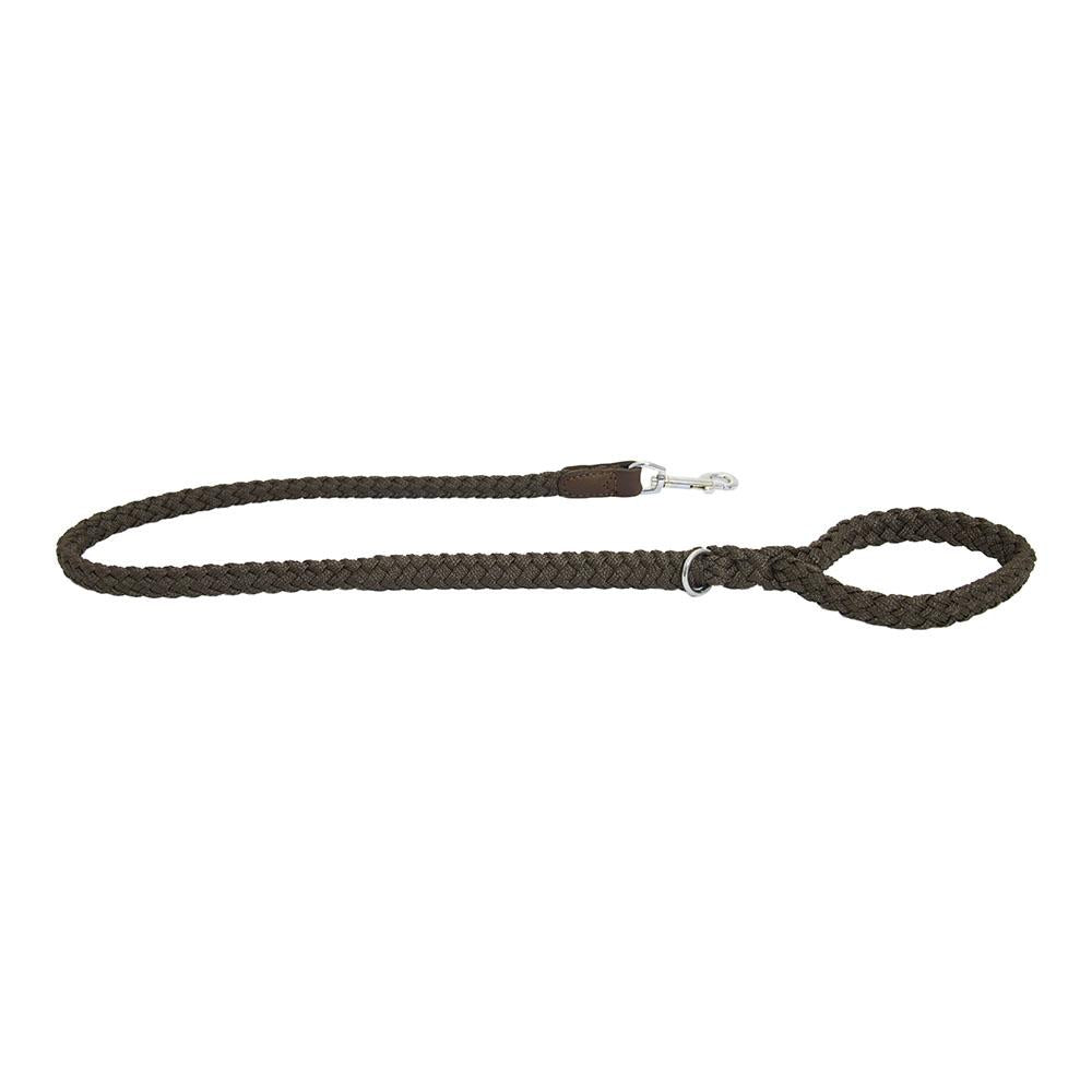 **EARTHBOUND Soft Braided Nylon & Leather Dog Collar - Adjustable, Durable Pet Collar for Small, Medium & Large Dogs - Perfect for Walking, Training & Outdoor Adventures**