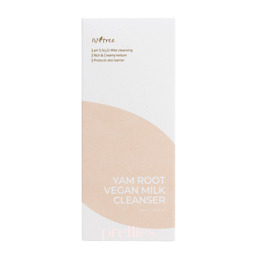 Isntree Yam Root Vegan Milk Cleanser 220ml - Gentle Face Wash for Sensitive Skin, Vegan & Cruelty-Free - Perfect for Daily Skincare Routine & Makeup Removal